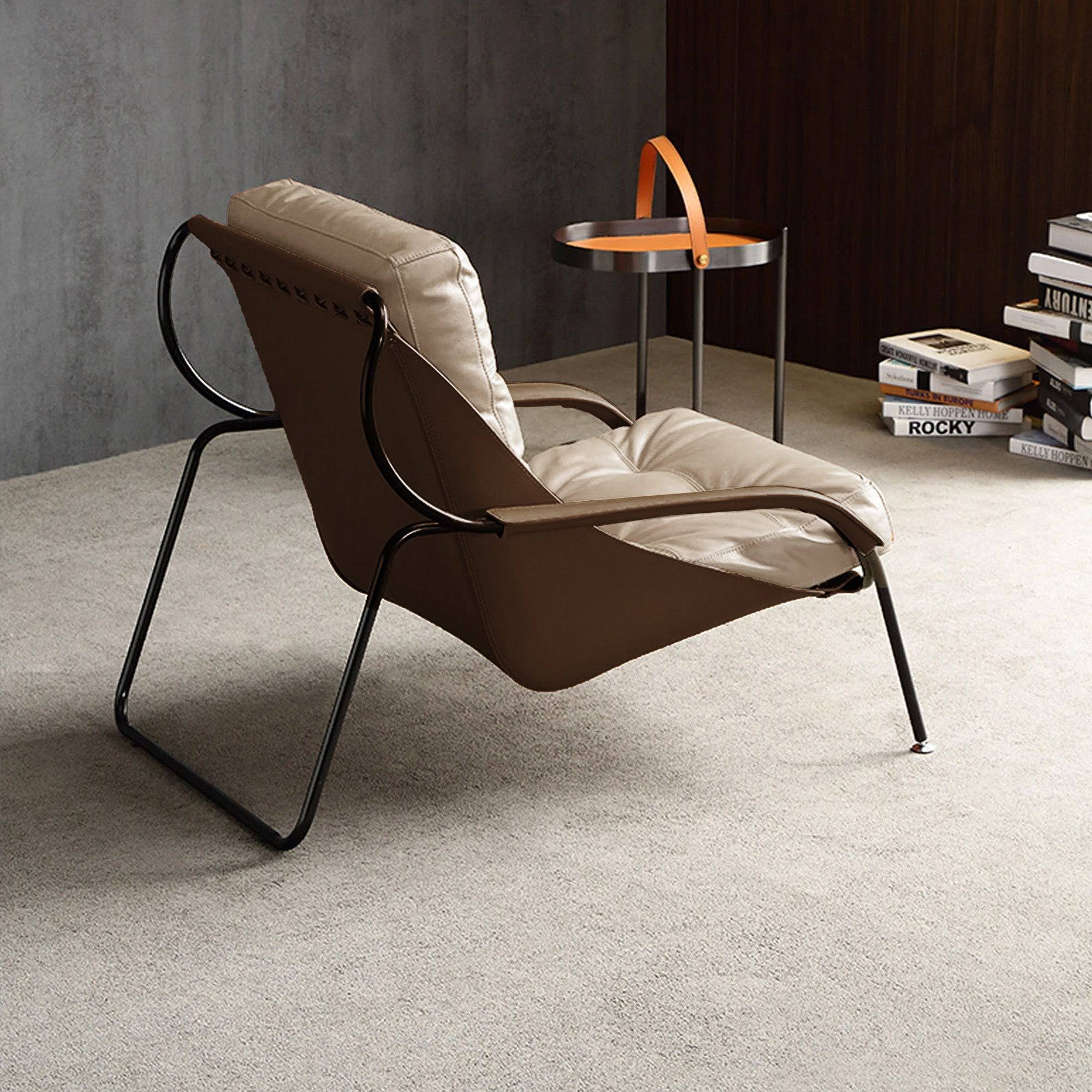 Pavia Lounge Chair LC042-Beige -  Lounge Chairs - ebarza Furniture UAE | Shop Modern Furniture in Abu Dhabi & Dubai - مفروشات ايبازرا في الامارات | تسوق اثاث عصري وديكورات مميزة في دبي وابوظبي