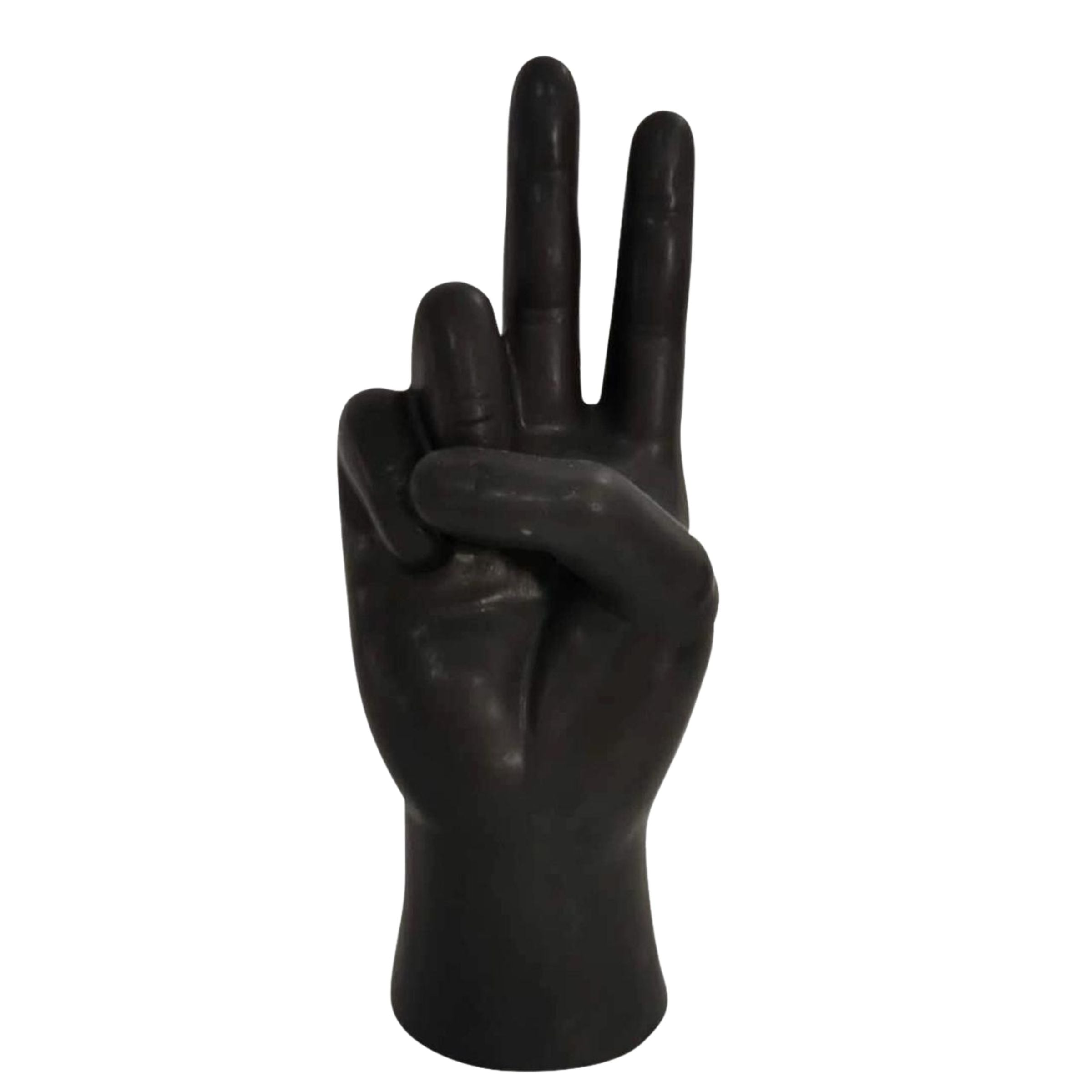 Peace Sign Table Decor - Black 15944-02 -  Home Decor Figurines | ديكور طاولة علامة السلام - أسود - ebarza Furniture UAE | Shop Modern Furniture in Abu Dhabi & Dubai - مفروشات ايبازرا في الامارات | تسوق اثاث عصري وديكورات مميزة في دبي وابوظبي