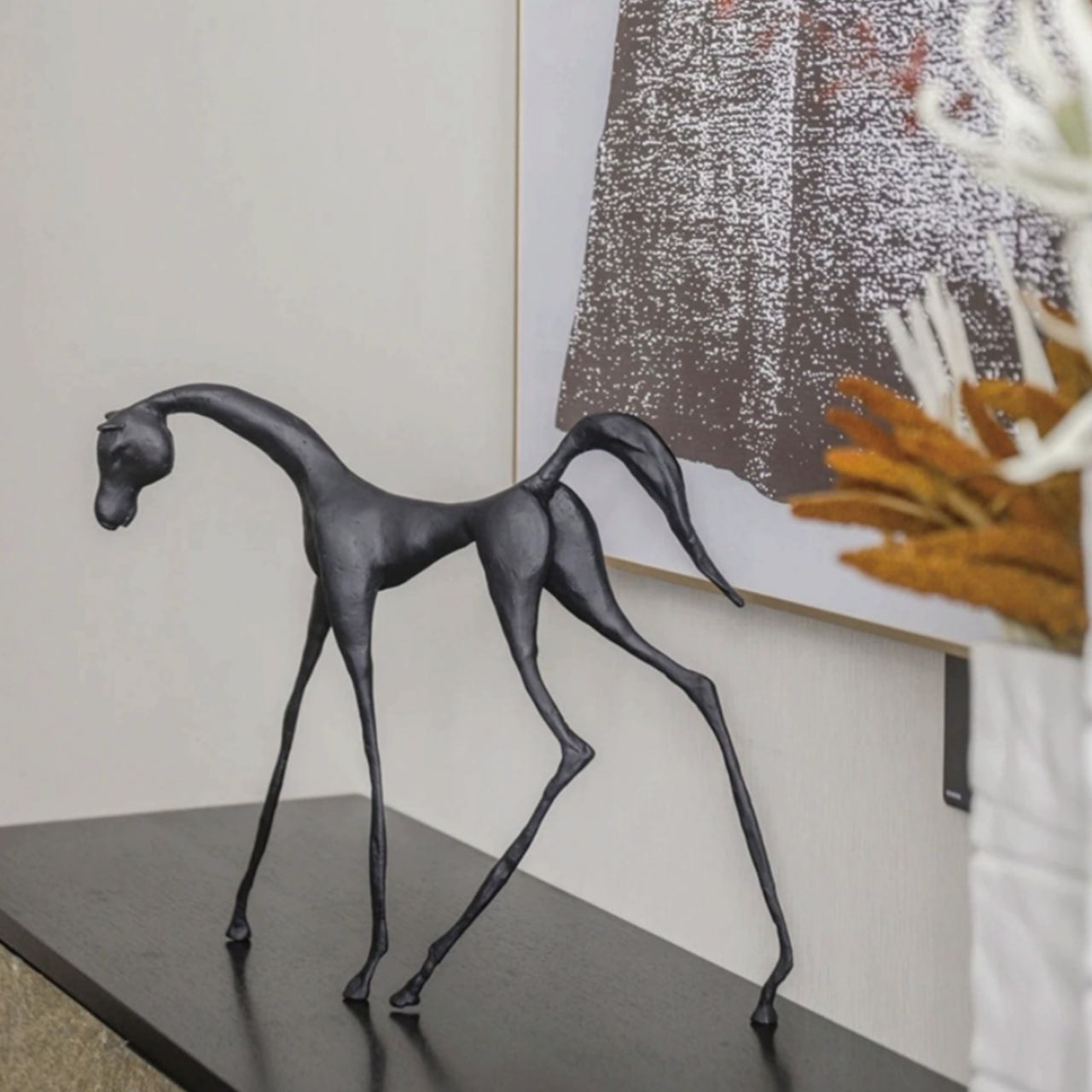 HORSE SCULPTURE H1784 -  Home Decor Figurines | تمثال الحصان - ebarza Furniture UAE | Shop Modern Furniture in Abu Dhabi & Dubai - مفروشات ايبازرا في الامارات | تسوق اثاث عصري وديكورات مميزة في دبي وابوظبي