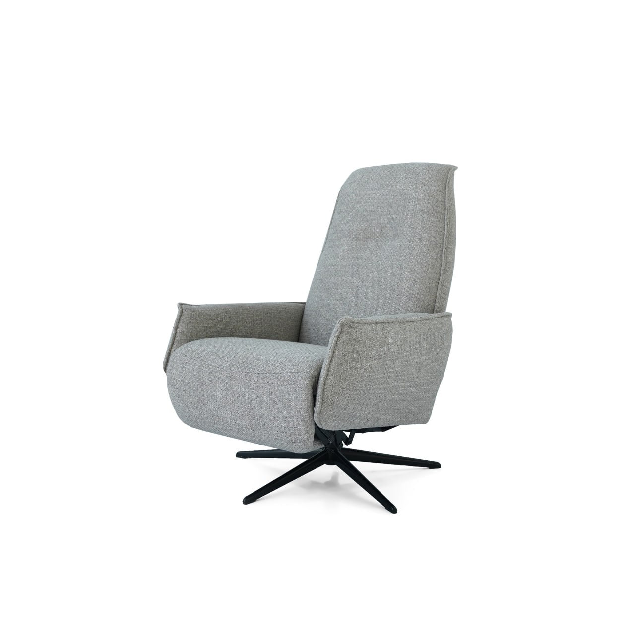 Gray Swivel and Recliner Lounge Chair  SL-HJ8049 -  Lounge Chairs | كرسي صالة دوار رمادي - ebarza Furniture UAE | Shop Modern Furniture in Abu Dhabi & Dubai - مفروشات ايبازرا في الامارات | تسوق اثاث عصري وديكورات مميزة في دبي وابوظبي