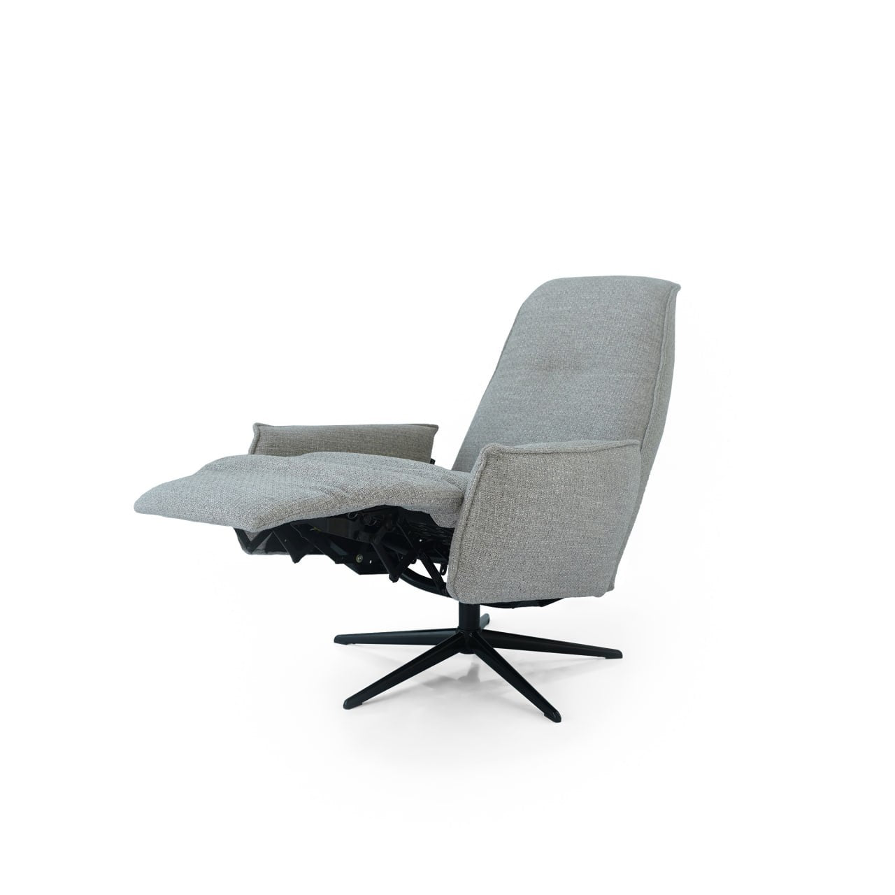 Gray Swivel and Recliner Lounge Chair  SL-HJ8049 -  Lounge Chairs | كرسي صالة دوار رمادي - ebarza Furniture UAE | Shop Modern Furniture in Abu Dhabi & Dubai - مفروشات ايبازرا في الامارات | تسوق اثاث عصري وديكورات مميزة في دبي وابوظبي