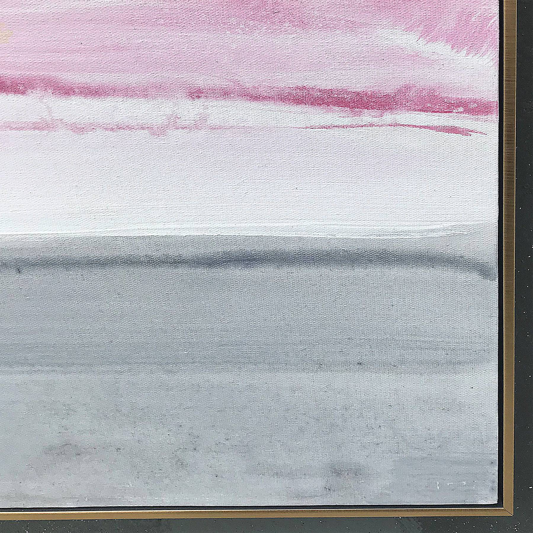 Pink Coast Hand Painted Art Painting With Frame 130X90 Cm Soaap0002 -  Paintings - ebarza Furniture UAE | Shop Modern Furniture in Abu Dhabi & Dubai - مفروشات ايبازرا في الامارات | تسوق اثاث عصري وديكورات مميزة في دبي وابوظبي