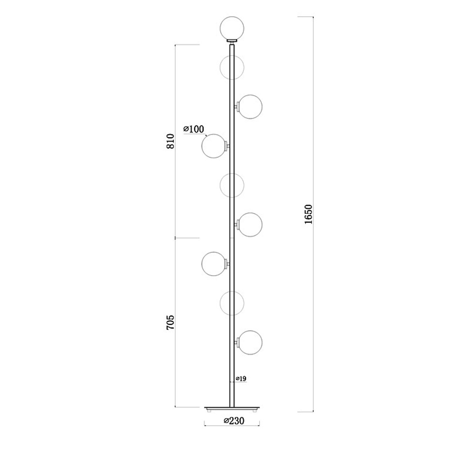 Pisa Floor Lamp Cy-New-050 -  Floor Lamps - ebarza Furniture UAE | Shop Modern Furniture in Abu Dhabi & Dubai - مفروشات ايبازرا في الامارات | تسوق اثاث عصري وديكورات مميزة في دبي وابوظبي