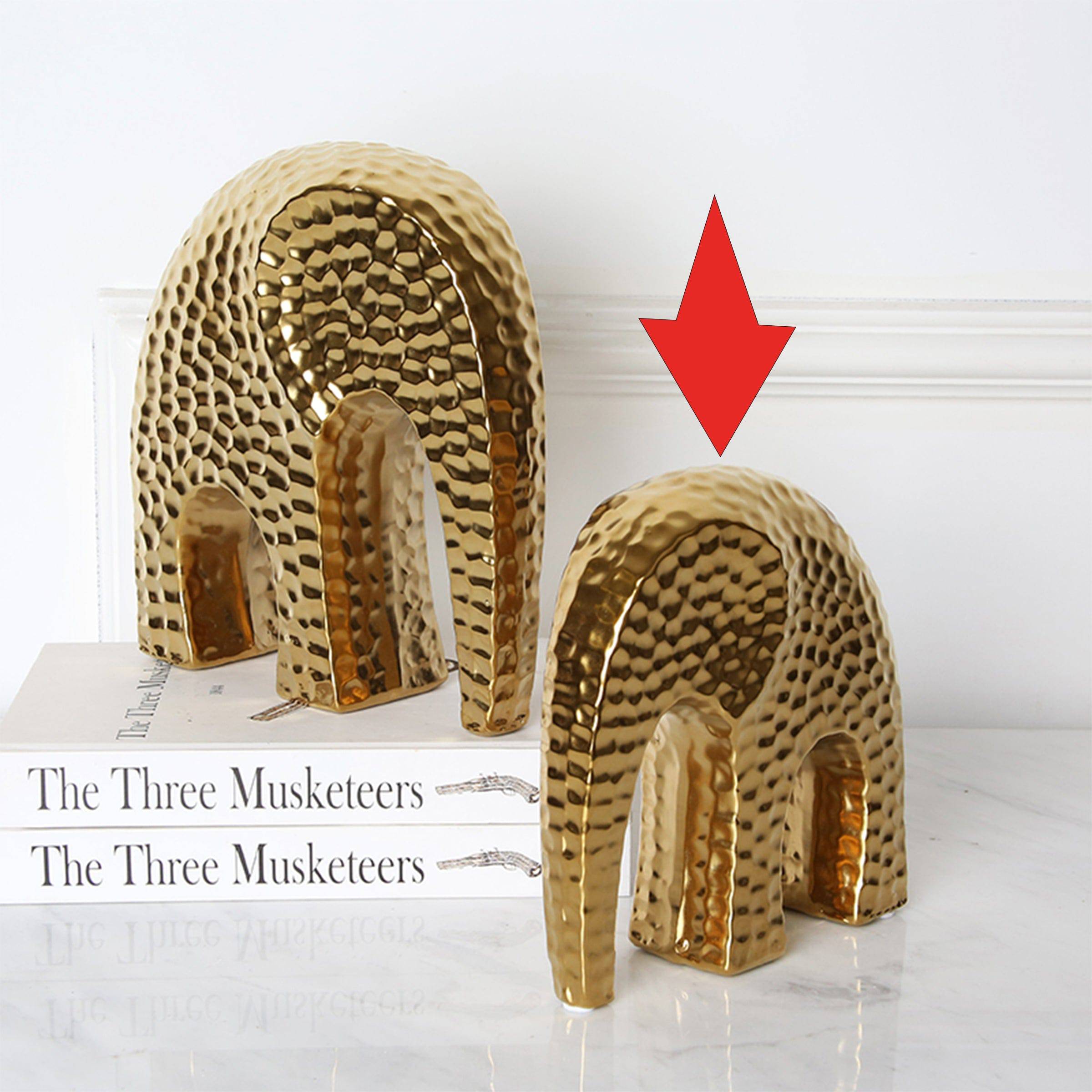 Polka Dot  Ceramic Elephant B Fa-D1928B -  Home Decor Figurines - ebarza Furniture UAE | Shop Modern Furniture in Abu Dhabi & Dubai - مفروشات ايبازرا في الامارات | تسوق اثاث عصري وديكورات مميزة في دبي وابوظبي