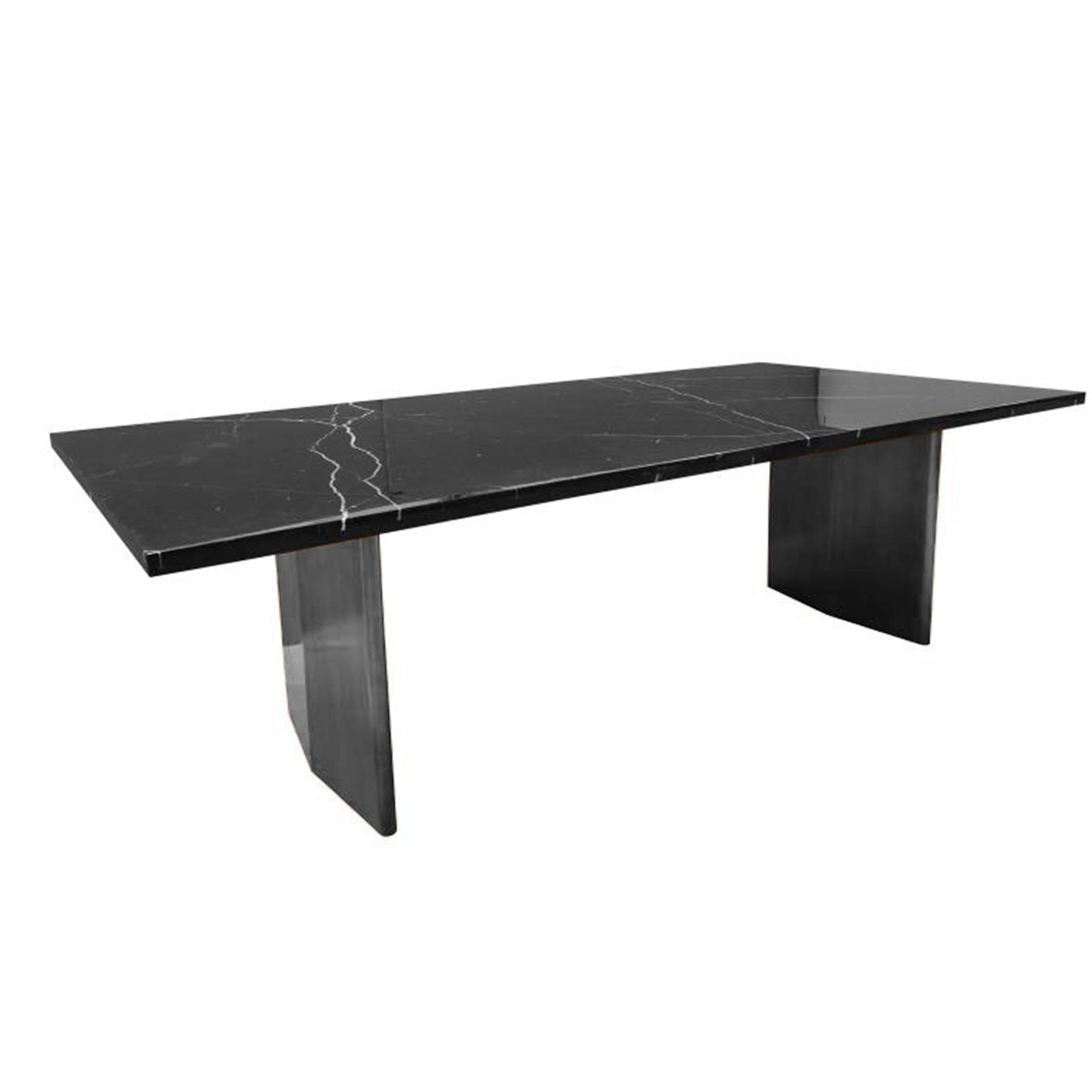 Porvoo Natural Marble Dining Table Dt01-C -  Dining Tables - ebarza Furniture UAE | Shop Modern Furniture in Abu Dhabi & Dubai - مفروشات ايبازرا في الامارات | تسوق اثاث عصري وديكورات مميزة في دبي وابوظبي