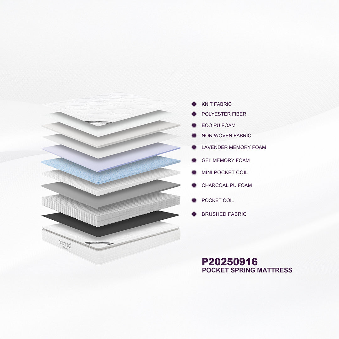 Pre-order 35 Days Delivery 110*200cm Aurora  Single Size Pillow-top mattress - Pillow-top 25 -  P20250916 - 110*200*25 - Single Size -  Mattresses - ebarza Furniture UAE | Shop Modern Furniture in Abu Dhabi & Dubai - مفروشات ايبازرا في الامارات | تسوق اثاث عصري وديكورات مميزة في دبي وابوظبي