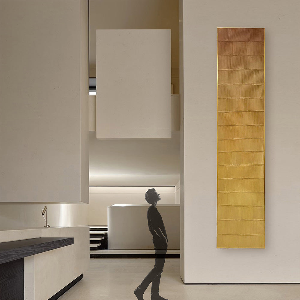 Golden Daylight Hand Painted Art Painting  SOASAMPLE002-B--280x60cm -  Paintings - ebarza Furniture UAE | Shop Modern Furniture in Abu Dhabi & Dubai - مفروشات ايبازرا في الامارات | تسوق اثاث عصري وديكورات مميزة في دبي وابوظبي