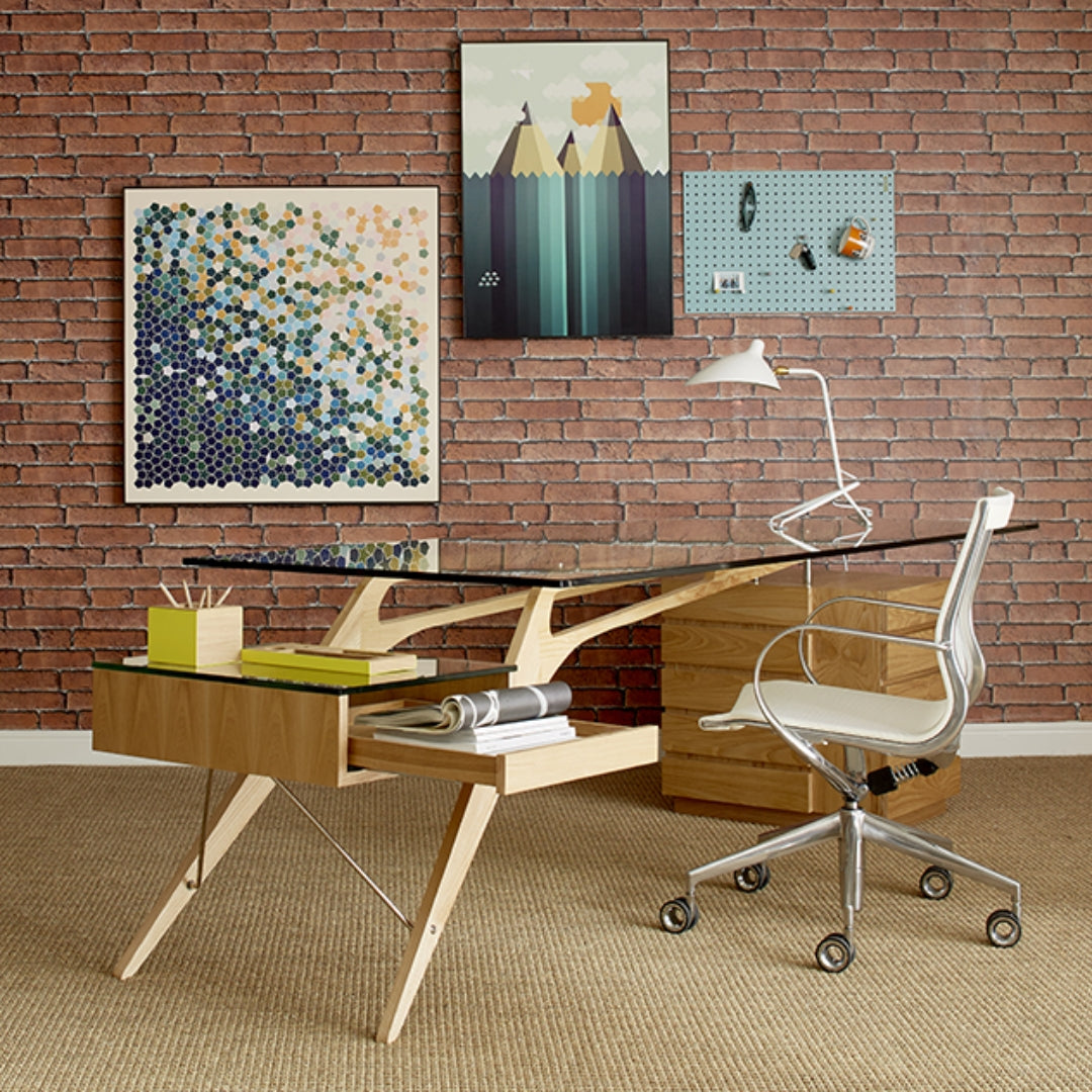 Randers Desk 260 Cm Smz16217-N -  Office Desks - ebarza Furniture UAE | Shop Modern Furniture in Abu Dhabi & Dubai - مفروشات ايبازرا في الامارات | تسوق اثاث عصري وديكورات مميزة في دبي وابوظبي