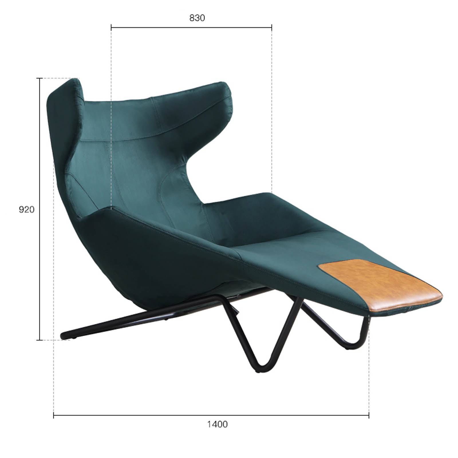 Relax Lounge Chair Lc035-G -  Lounge Chairs - ebarza Furniture UAE | Shop Modern Furniture in Abu Dhabi & Dubai - مفروشات ايبازرا في الامارات | تسوق اثاث عصري وديكورات مميزة في دبي وابوظبي