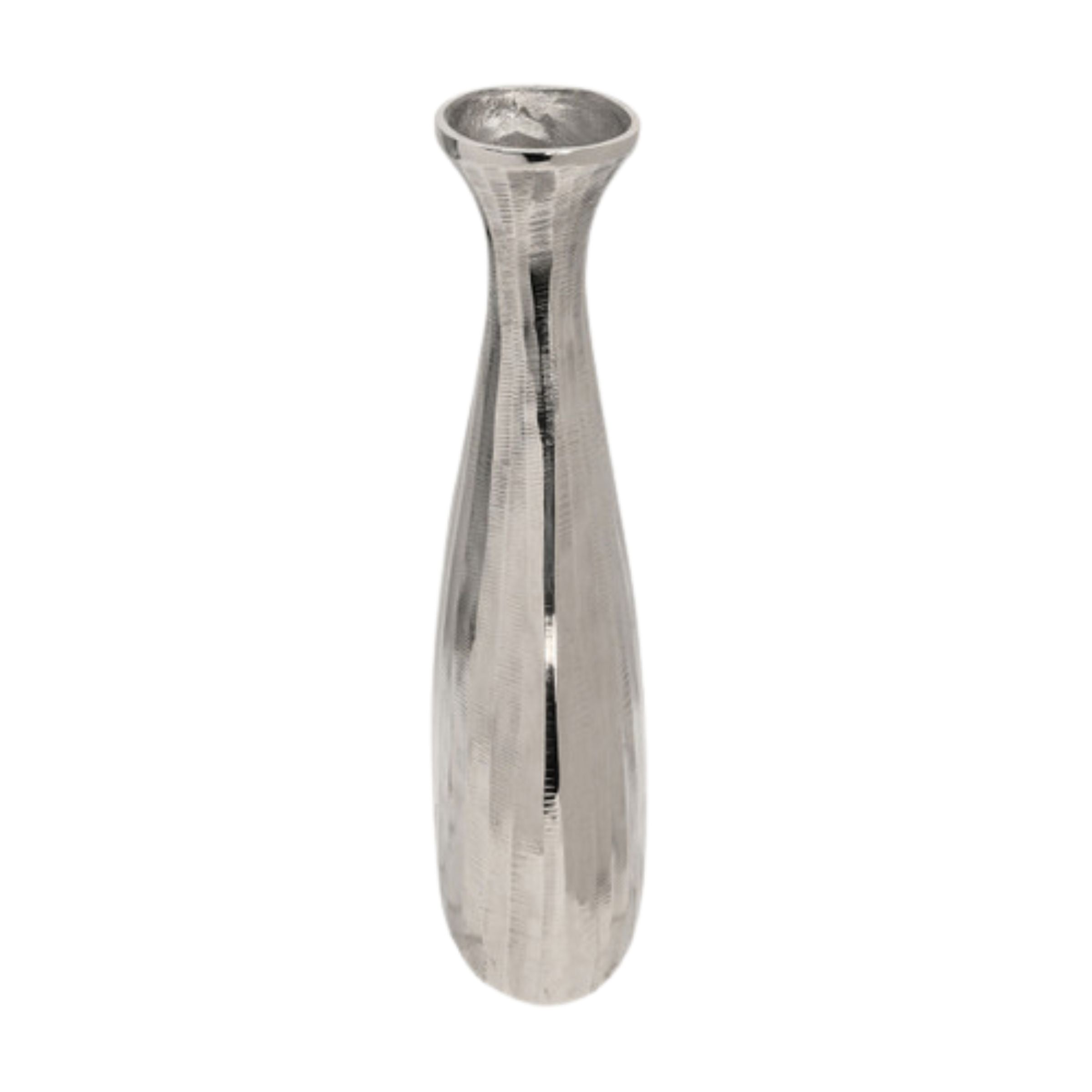 Ridged Metal Vase 15607-01 -  Vases | المزهرية المعدنية المقطعة للتسليم - ebarza Furniture UAE | Shop Modern Furniture in Abu Dhabi & Dubai - مفروشات ايبازرا في الامارات | تسوق اثاث عصري وديكورات مميزة في دبي وابوظبي