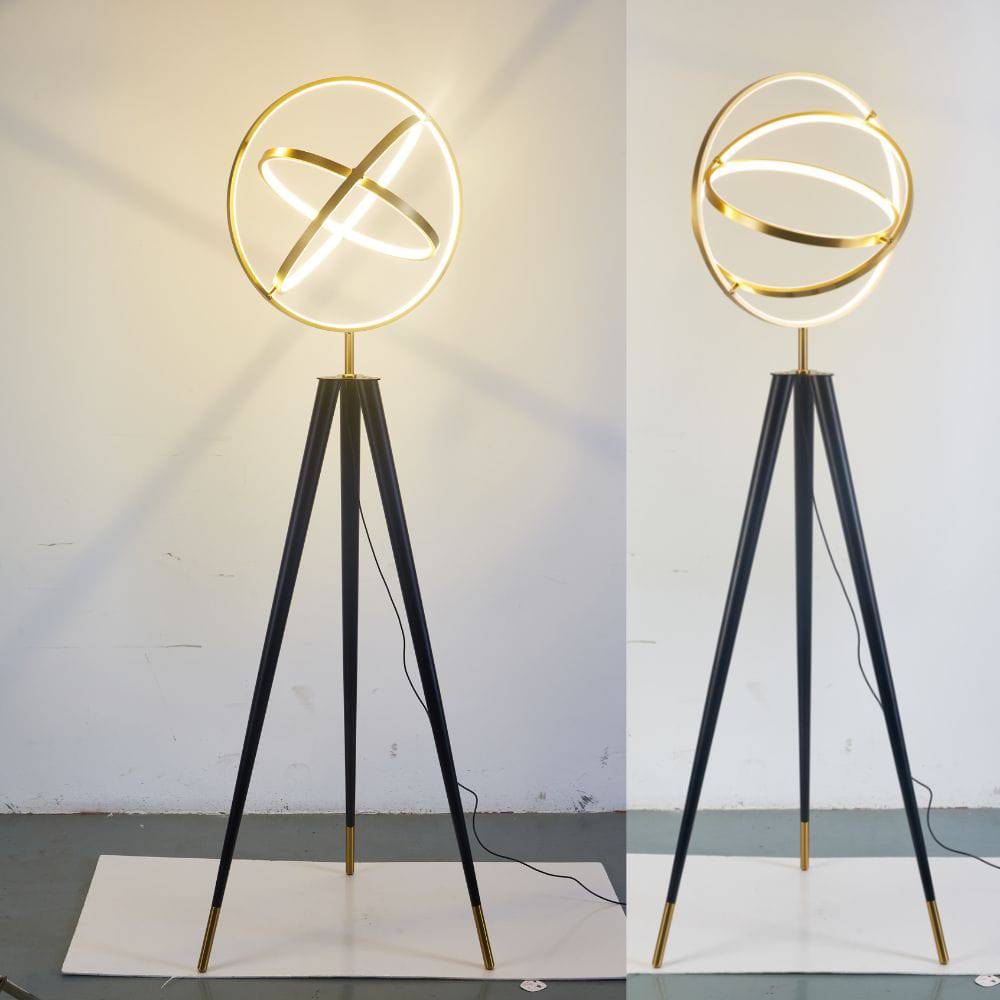 Rings Floor Lamp Cy-Ltd-1003 -  Floor Lamps | مصباح أرضي حلقات - ebarza Furniture UAE | Shop Modern Furniture in Abu Dhabi & Dubai - مفروشات ايبازرا في الامارات | تسوق اثاث عصري وديكورات مميزة في دبي وابوظبي