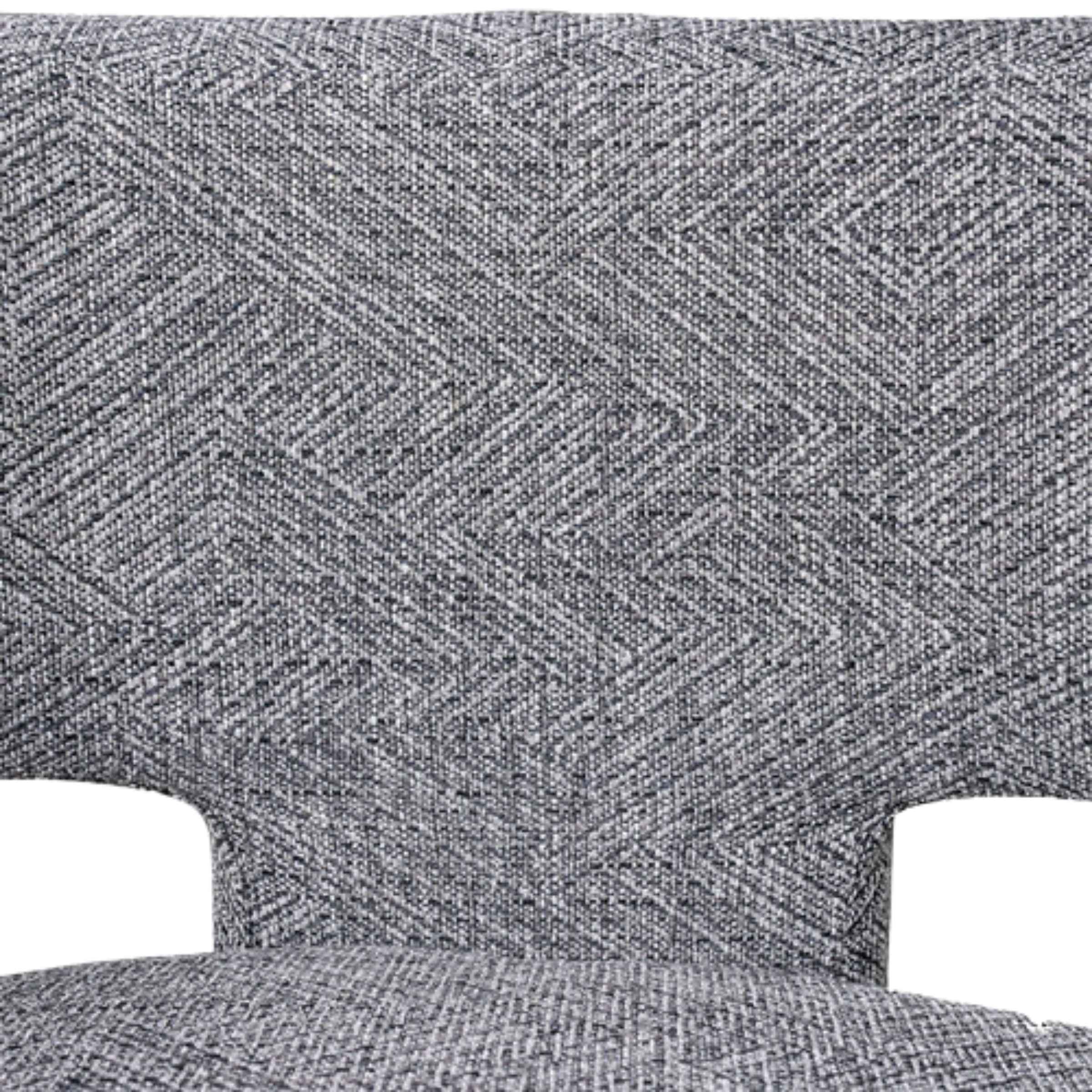 Round Back Chair-Gray 17041-01 -  Armchairs | كرسي ظهر مستدير - رمادي - ebarza Furniture UAE | Shop Modern Furniture in Abu Dhabi & Dubai - مفروشات ايبازرا في الامارات | تسوق اثاث عصري وديكورات مميزة في دبي وابوظبي