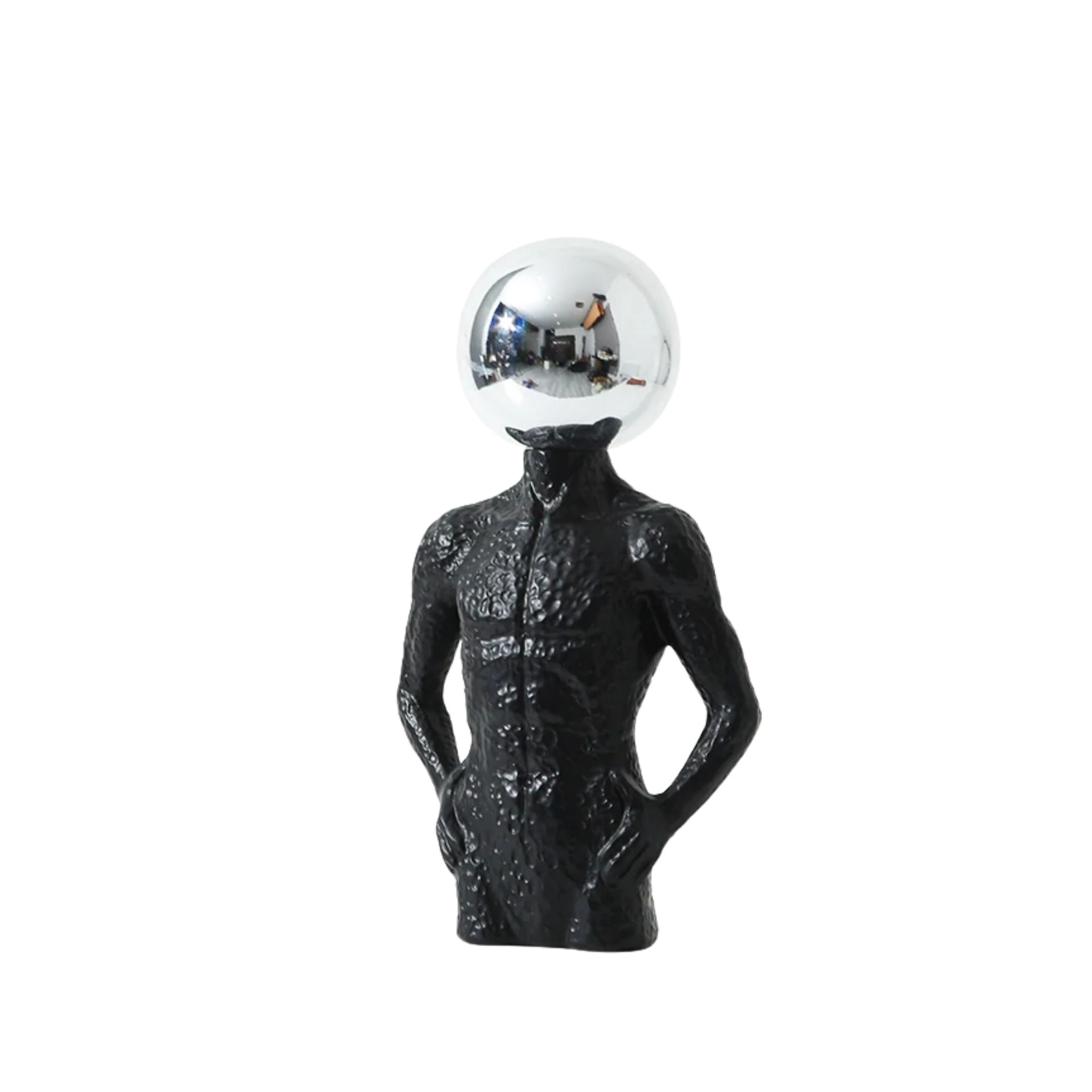 Round Man Silver B Fc-Sz2194B -  Home Decor Figurines | ديكور رجل مستدير الفضي - ebarza Furniture UAE | Shop Modern Furniture in Abu Dhabi & Dubai - مفروشات ايبازرا في الامارات | تسوق اثاث عصري وديكورات مميزة في دبي وابوظبي