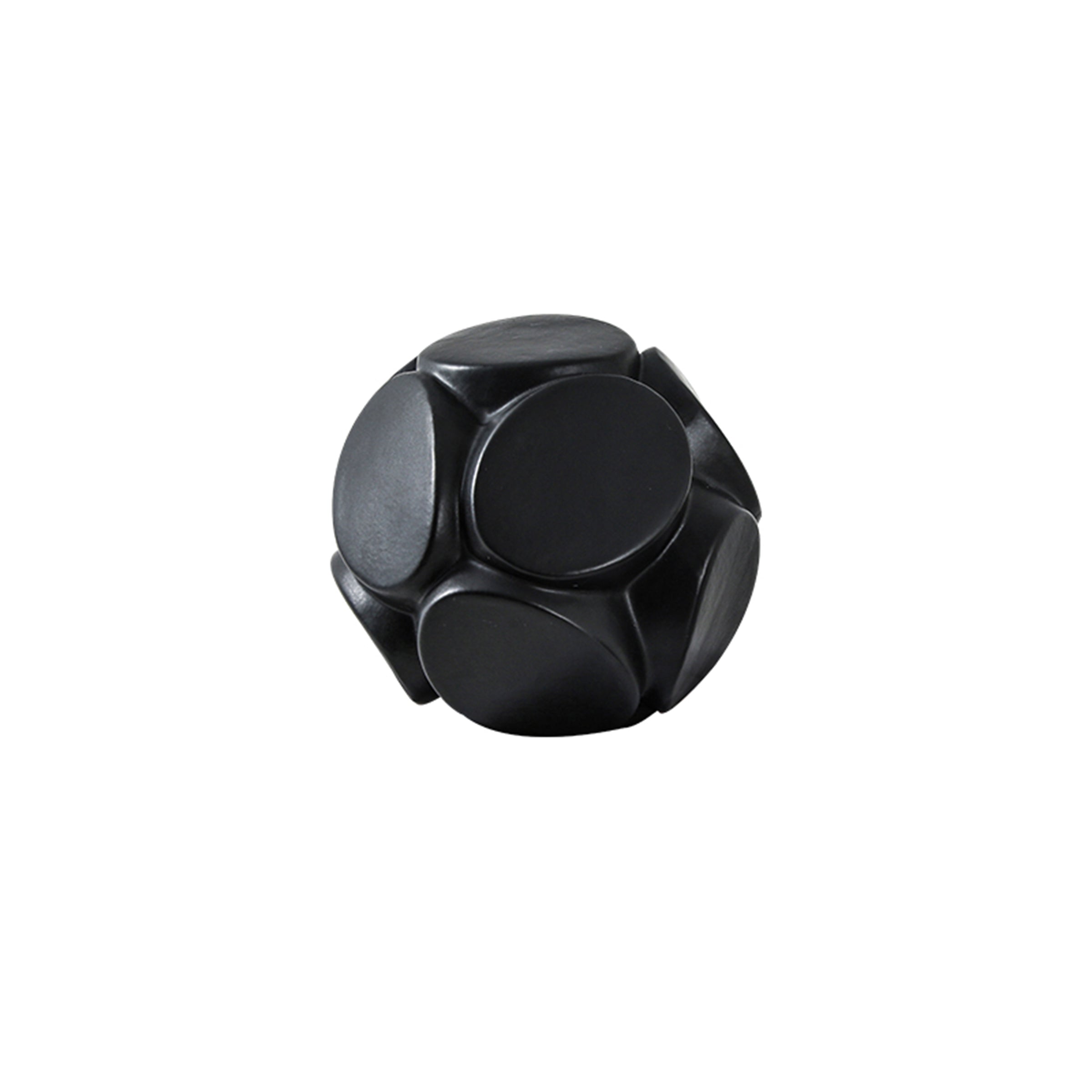 Round Piece Ball-Black A Fa-D21001A -  Home Decor Figurines | قطعة كرة دائرية - أسود - ebarza Furniture UAE | Shop Modern Furniture in Abu Dhabi & Dubai - مفروشات ايبازرا في الامارات | تسوق اثاث عصري وديكورات مميزة في دبي وابوظبي