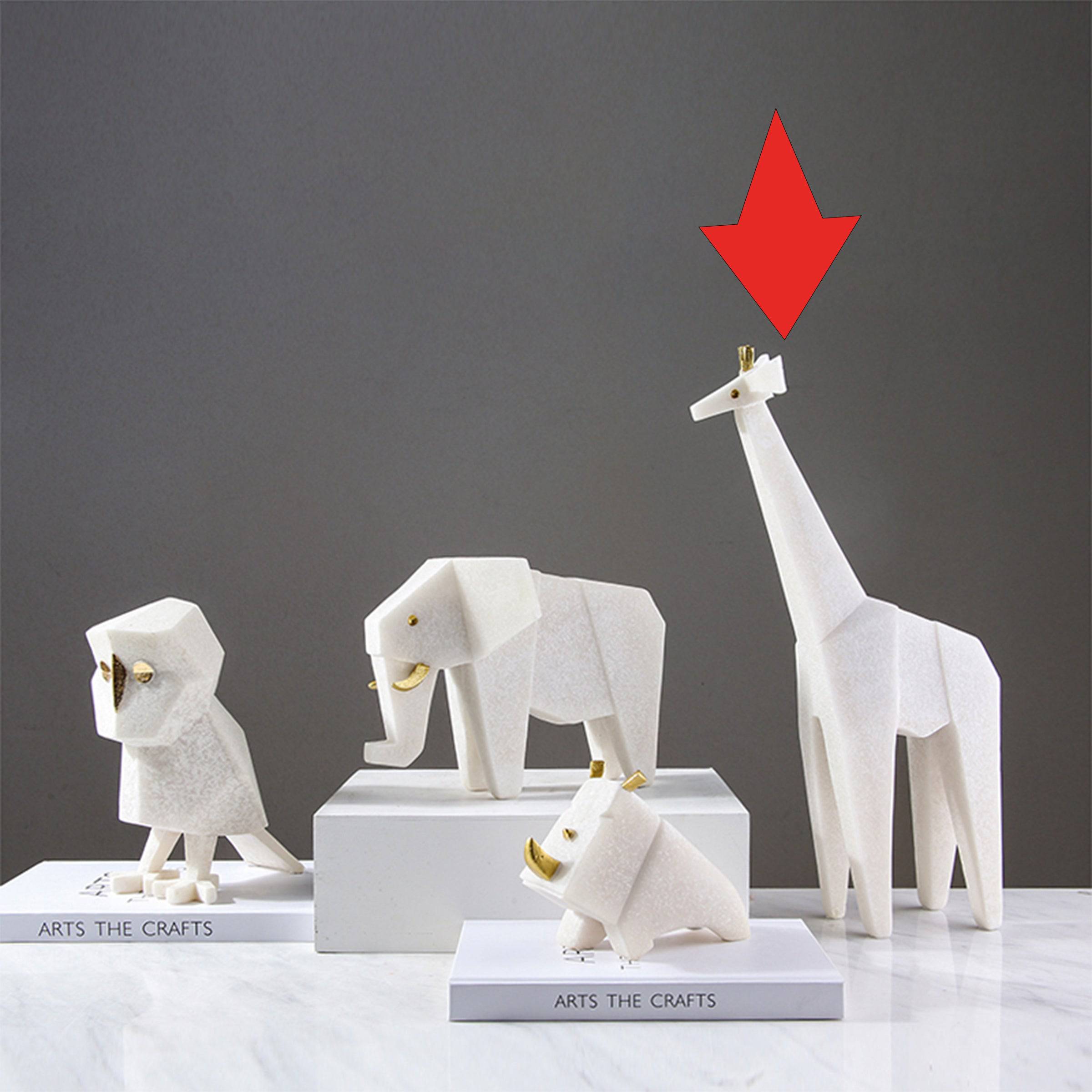 Sandstone Giraffe Fc-Sz2117 -  Home Decor Figurines | تمثال زرافة الحجر الرملي - ebarza Furniture UAE | Shop Modern Furniture in Abu Dhabi & Dubai - مفروشات ايبازرا في الامارات | تسوق اثاث عصري وديكورات مميزة في دبي وابوظبي