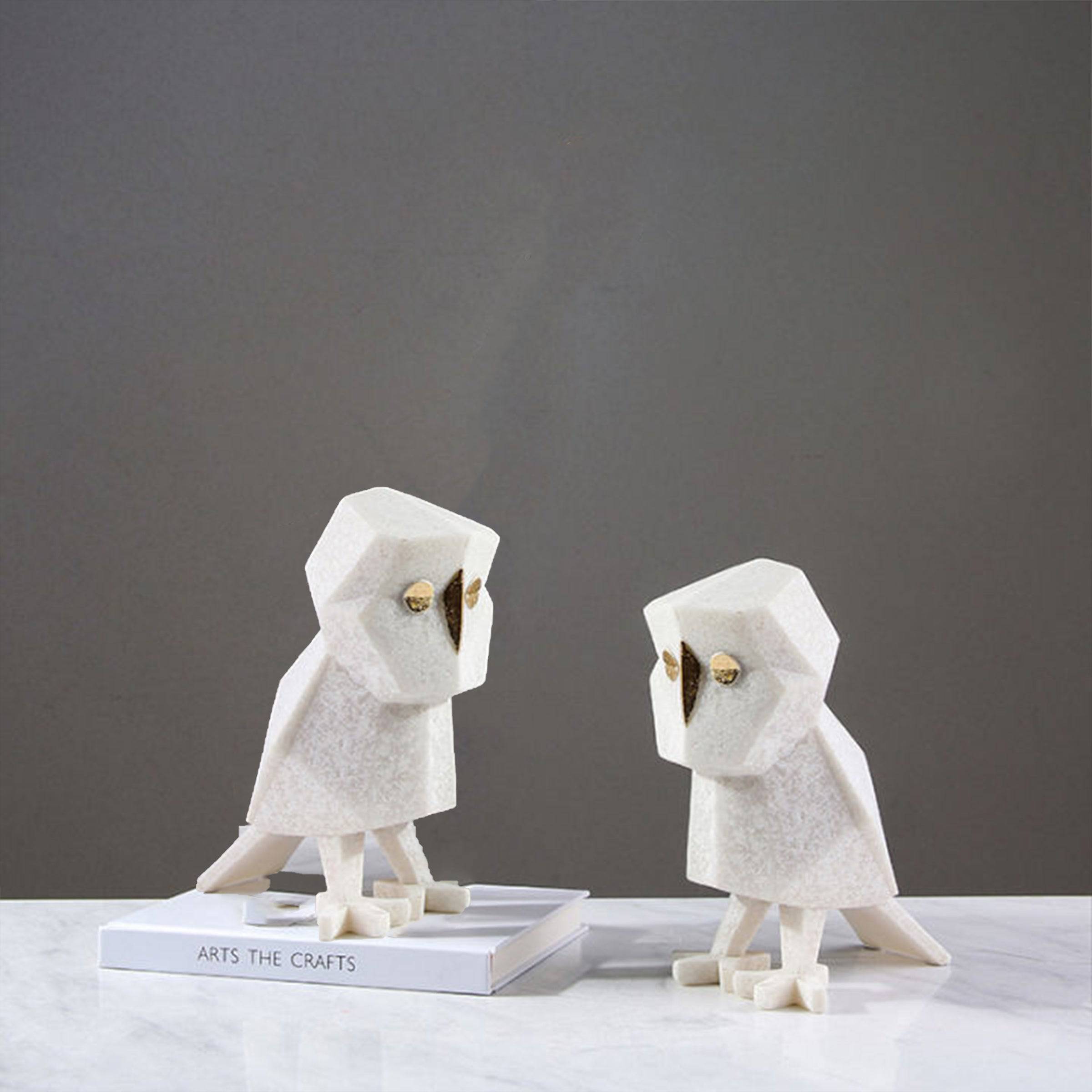 Sandstone Owl Fc-Sz2116 -  Home Decor Figurines | تمثال بومة الحجر الرملي - ebarza Furniture UAE | Shop Modern Furniture in Abu Dhabi & Dubai - مفروشات ايبازرا في الامارات | تسوق اثاث عصري وديكورات مميزة في دبي وابوظبي