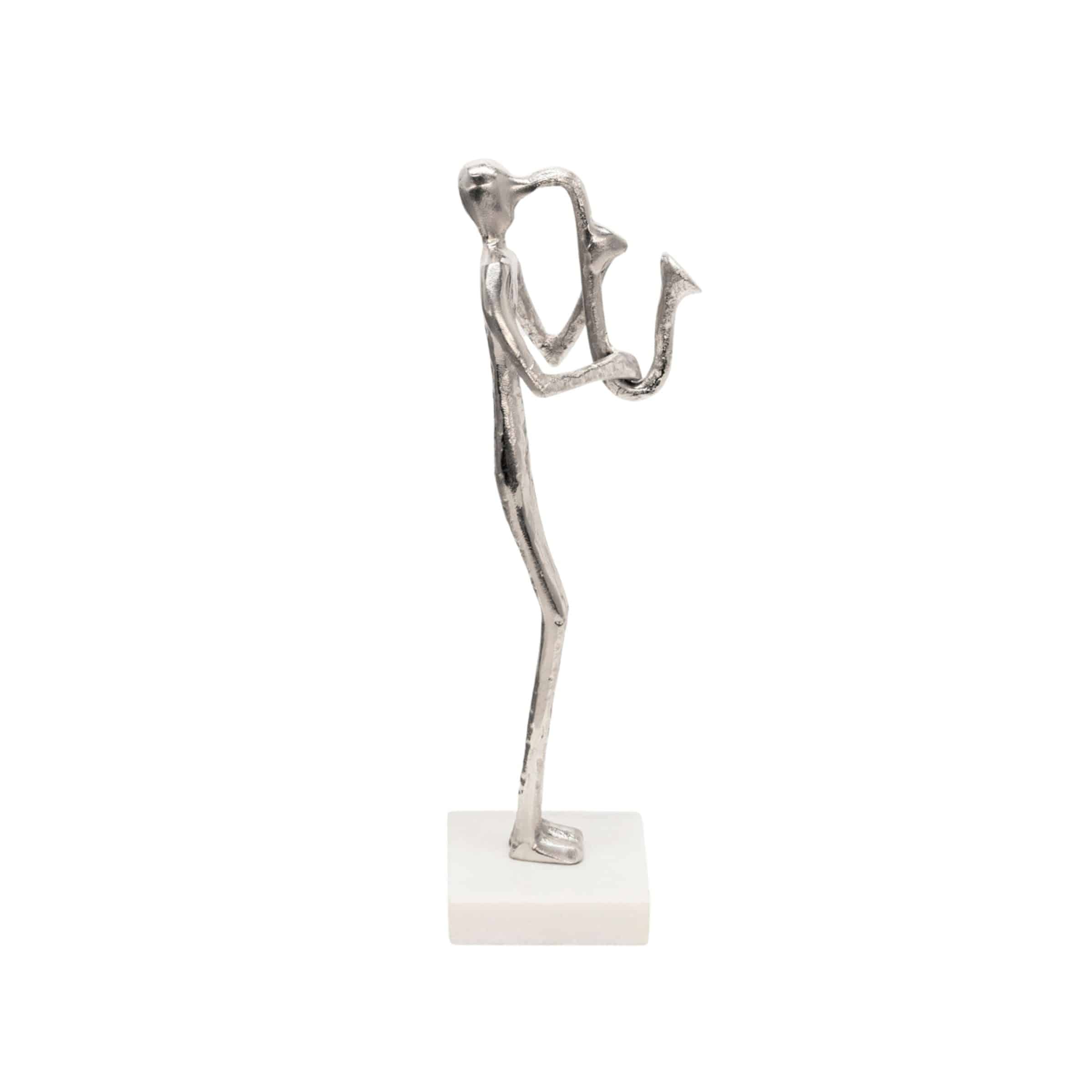 Saxophone Musician On Marble Base 15581-03 -  Home Decor Figurines | موسيقي ساكسفون على قاعدة رخامية - ebarza Furniture UAE | Shop Modern Furniture in Abu Dhabi & Dubai - مفروشات ايبازرا في الامارات | تسوق اثاث عصري وديكورات مميزة في دبي وابوظبي