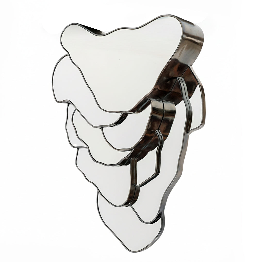 Framed Wall Mirror PM-4288-05 - Plated Grey Black -  Mirrors - ebarza Furniture UAE | Shop Modern Furniture in Abu Dhabi & Dubai - مفروشات ايبازرا في الامارات | تسوق اثاث عصري وديكورات مميزة في دبي وابوظبي