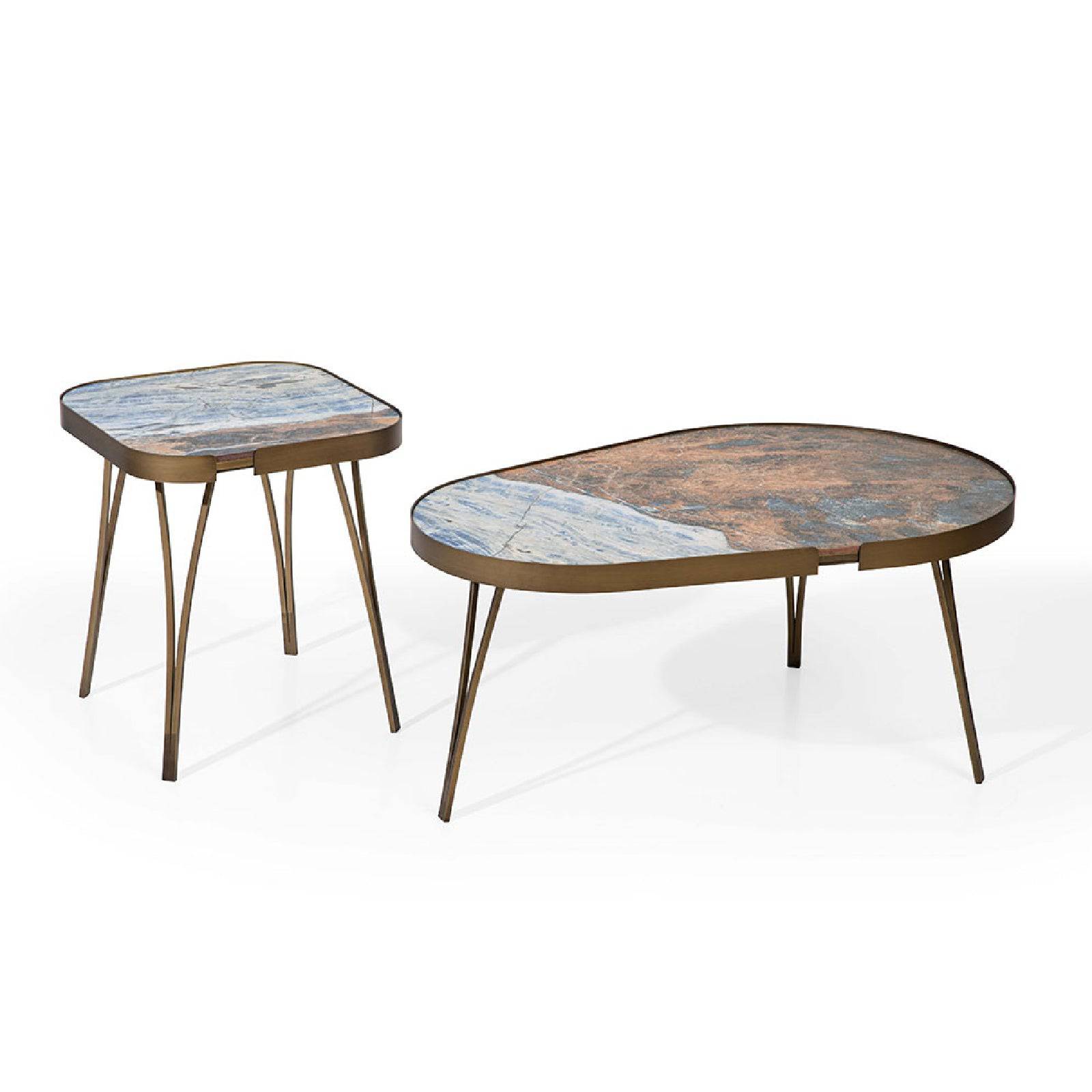 Set Of 2 Diesel Ceramic Coffee Table Dcct-Hw20 -  Side Tables | طقم من 2 طاولة قهوة سيراميك ديزل - ebarza Furniture UAE | Shop Modern Furniture in Abu Dhabi & Dubai - مفروشات ايبازرا في الامارات | تسوق اثاث عصري وديكورات مميزة في دبي وابوظبي