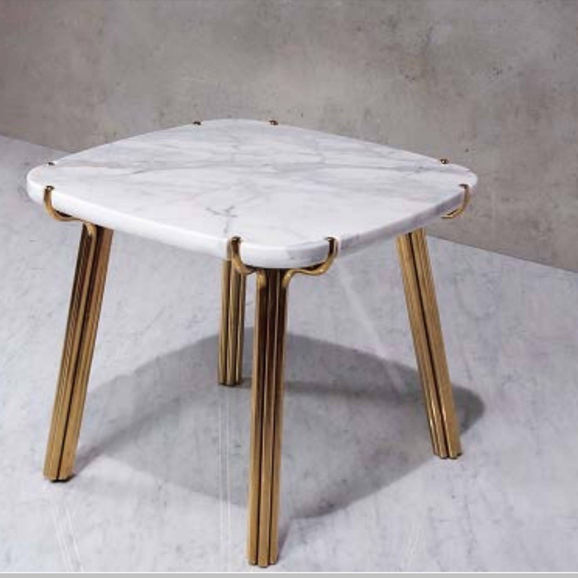Set Of 2 Paradise Natural Marble Side Table Dt1200+Dt600 -  Side Tables - ebarza Furniture UAE | Shop Modern Furniture in Abu Dhabi & Dubai - مفروشات ايبازرا في الامارات | تسوق اثاث عصري وديكورات مميزة في دبي وابوظبي