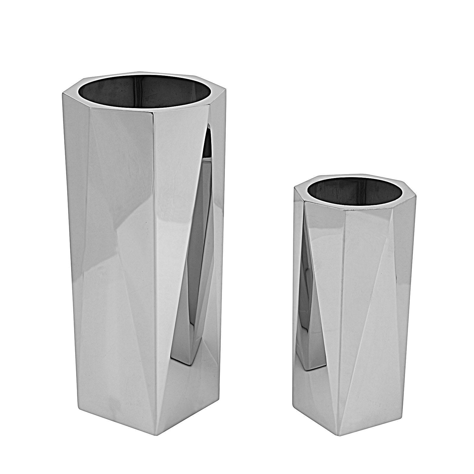 Set Of 2 Stainless Steel  Planter Box  Jks092-93 -  Planter Boxes - ebarza Furniture UAE | Shop Modern Furniture in Abu Dhabi & Dubai - مفروشات ايبازرا في الامارات | تسوق اثاث عصري وديكورات مميزة في دبي وابوظبي