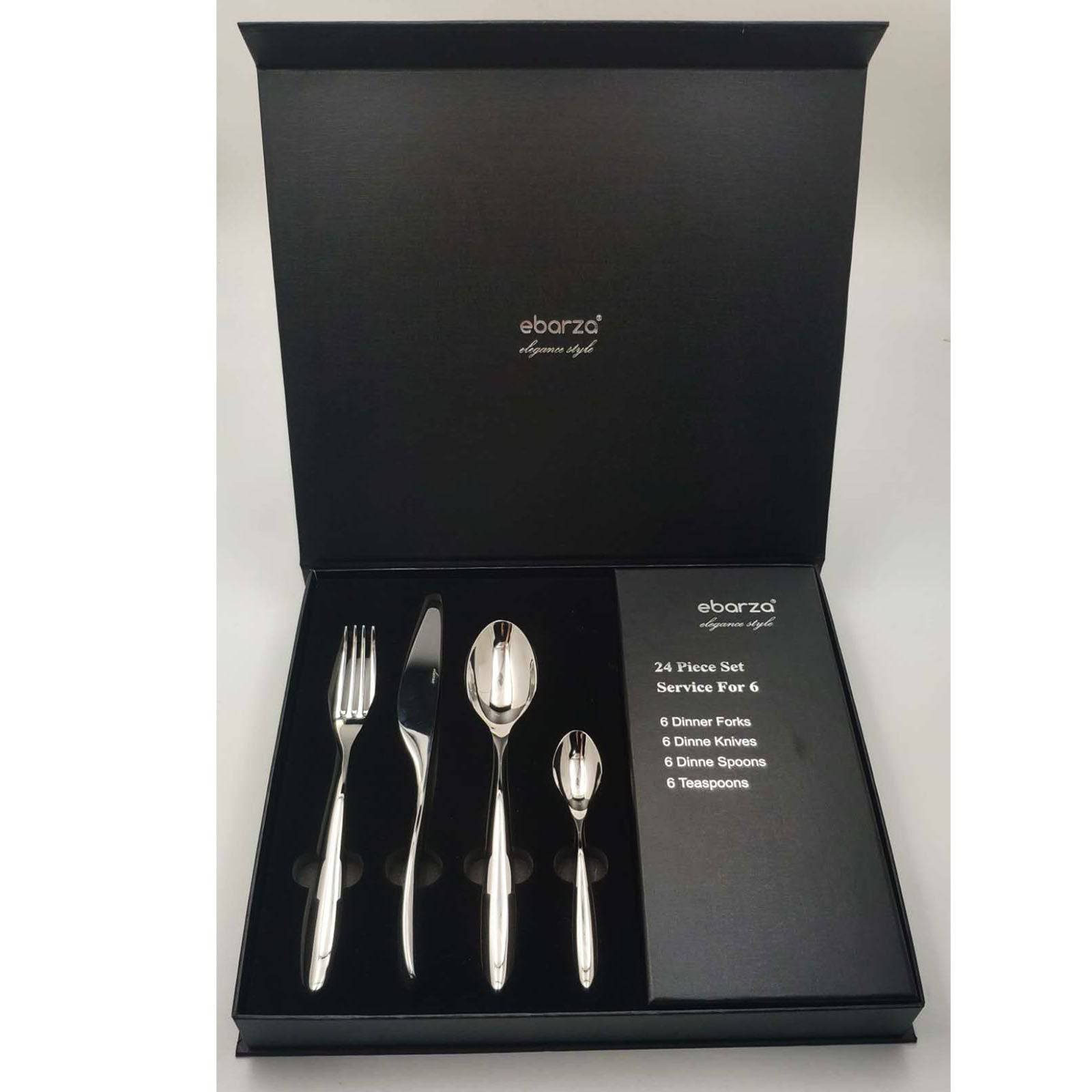 Set Of 24 Pieces Lyon Cutlery Set 8091 -  Cutlery Sets - ebarza Furniture UAE | Shop Modern Furniture in Abu Dhabi & Dubai - مفروشات ايبازرا في الامارات | تسوق اثاث عصري وديكورات مميزة في دبي وابوظبي