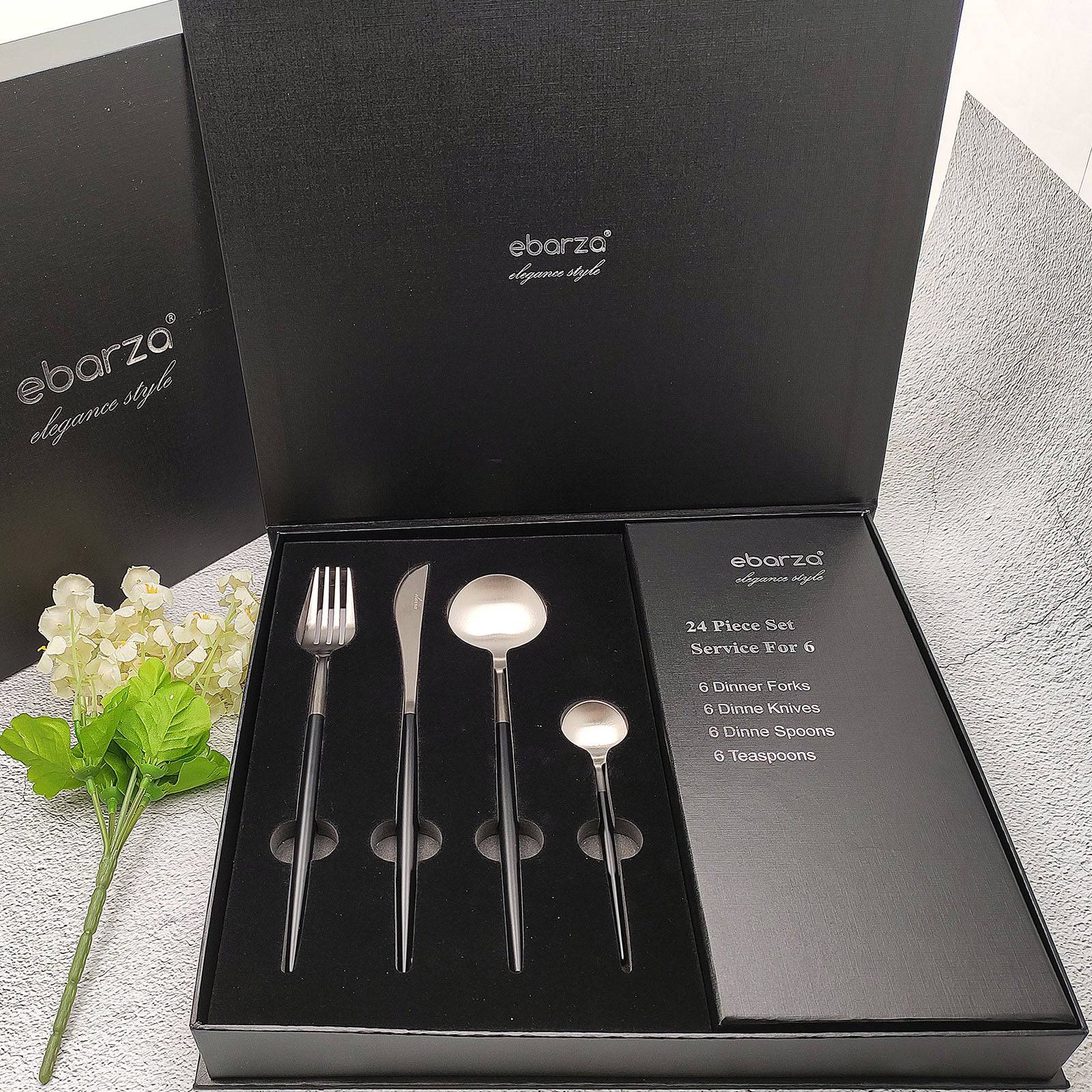 Set Of 24 Pieces Vienna Cutlery Set 8048B -  Cutlery Sets - ebarza Furniture UAE | Shop Modern Furniture in Abu Dhabi & Dubai - مفروشات ايبازرا في الامارات | تسوق اثاث عصري وديكورات مميزة في دبي وابوظبي