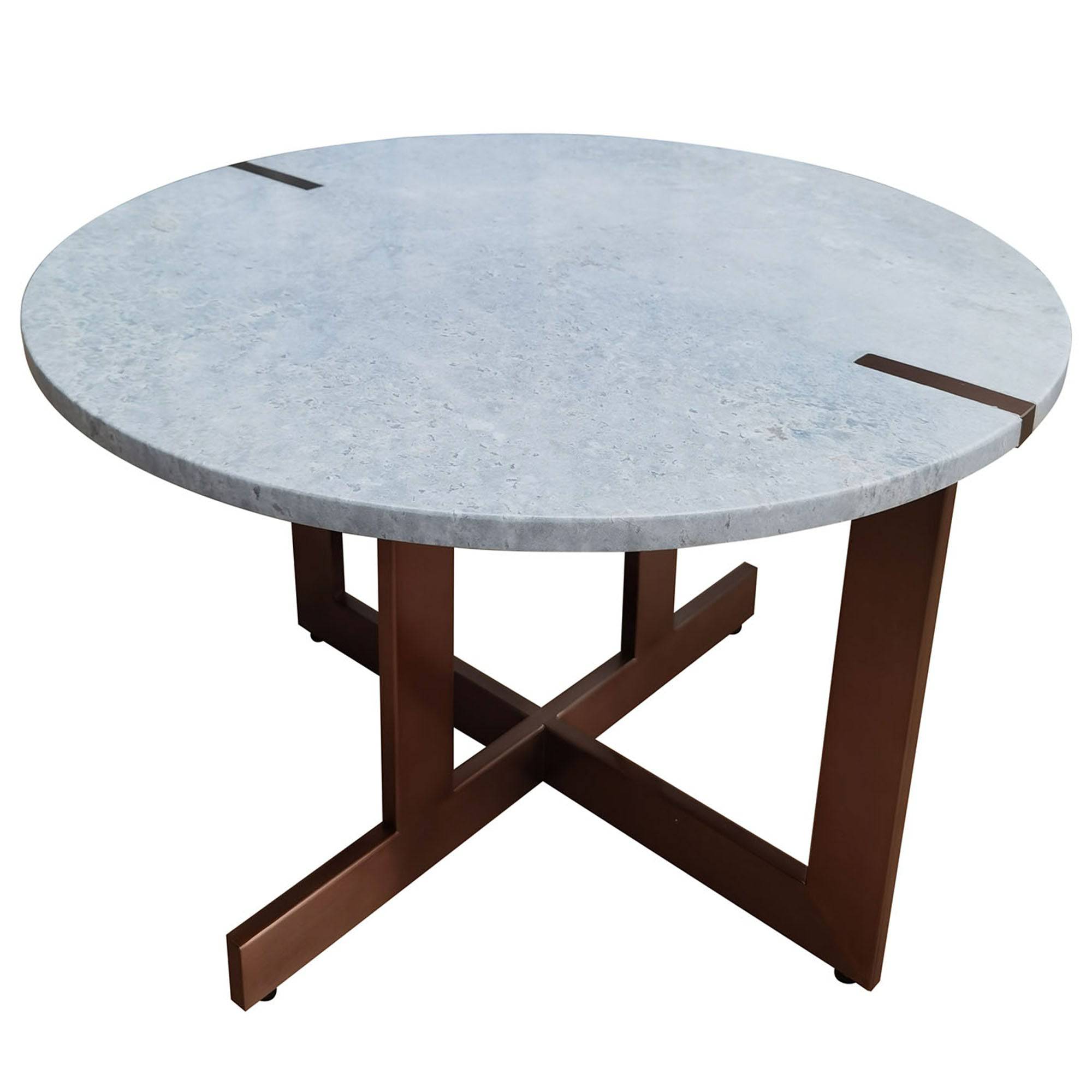 Set Of 3 Kirona Natural Marble Tables 338Ct+St+Et -  Side Tables - ebarza Furniture UAE | Shop Modern Furniture in Abu Dhabi & Dubai - مفروشات ايبازرا في الامارات | تسوق اثاث عصري وديكورات مميزة في دبي وابوظبي