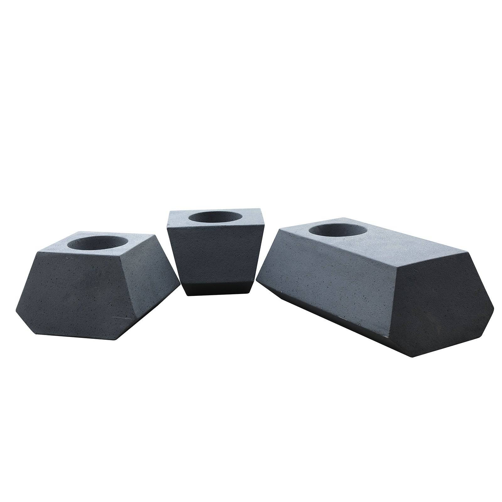 Set Of 3 Outdoor/Indoor Fiberglass Concrete Planter Box And Bench Xk-5040A+B+C -  Planter Boxes | مجموعة من 3 صندوق زراعه خرساني خارجي/داخلي من الألياف الزجاجية ومقعد - ebarza Furniture UAE | Shop Modern Furniture in Abu Dhabi & Dubai - مفروشات ايبازرا في الامارات | تسوق اثاث عصري وديكورات مميزة في دبي وابوظبي