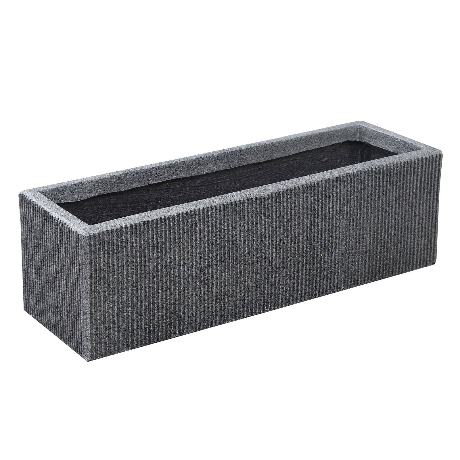 Set Of 3 Outdoor/Indoor Fiberglass Concrete Planter Box Xk-8302D+E+F -  Planter Boxes | مجموعة من 3 صندوق زراعه خرساني خارجي / داخلي من الألياف الزجاجية - ebarza Furniture UAE | Shop Modern Furniture in Abu Dhabi & Dubai - مفروشات ايبازرا في الامارات | تسوق اثاث عصري وديكورات مميزة في دبي وابوظبي