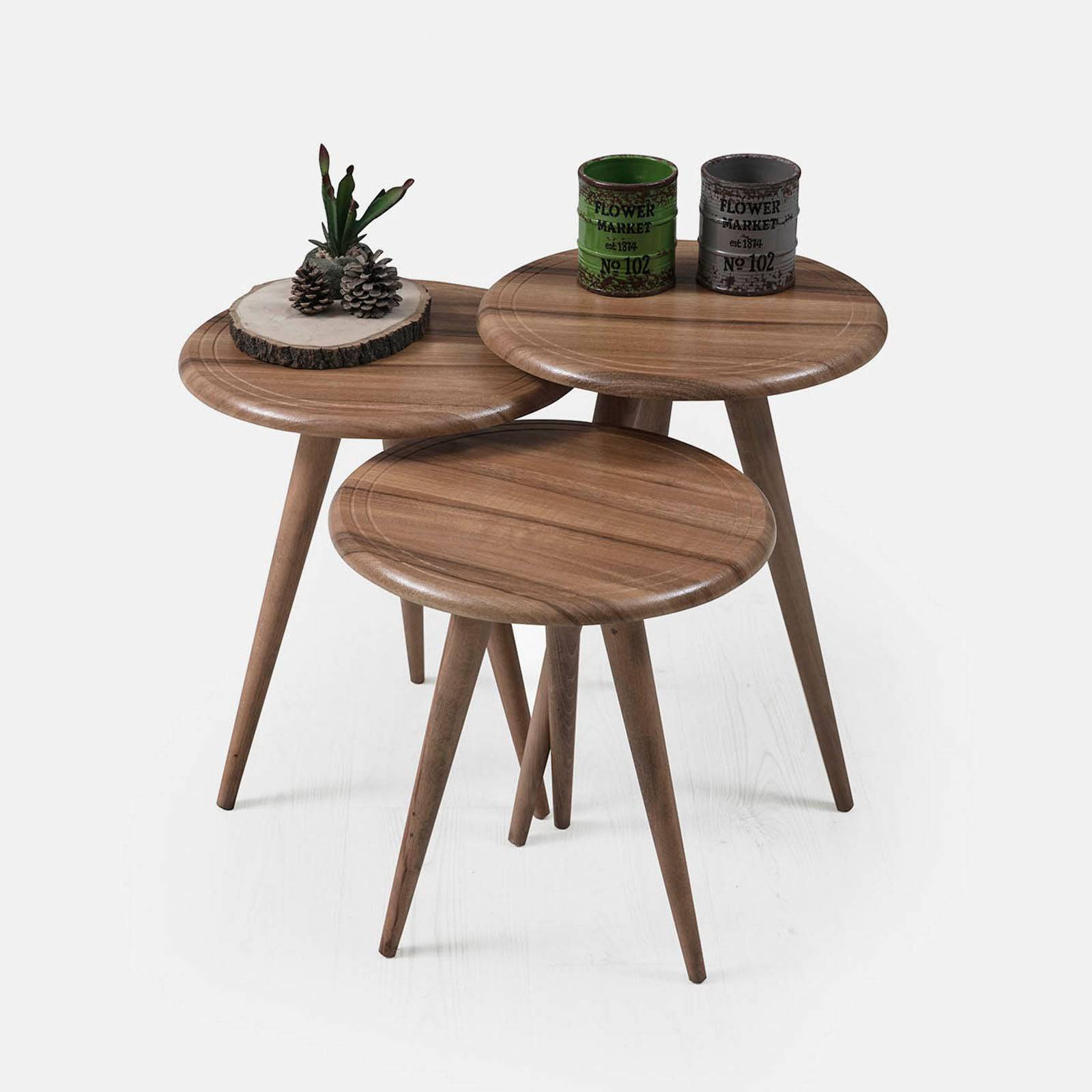 Set Of 3 Tamara Tables Tamara001 -  Side Tables - ebarza Furniture UAE | Shop Modern Furniture in Abu Dhabi & Dubai - مفروشات ايبازرا في الامارات | تسوق اثاث عصري وديكورات مميزة في دبي وابوظبي