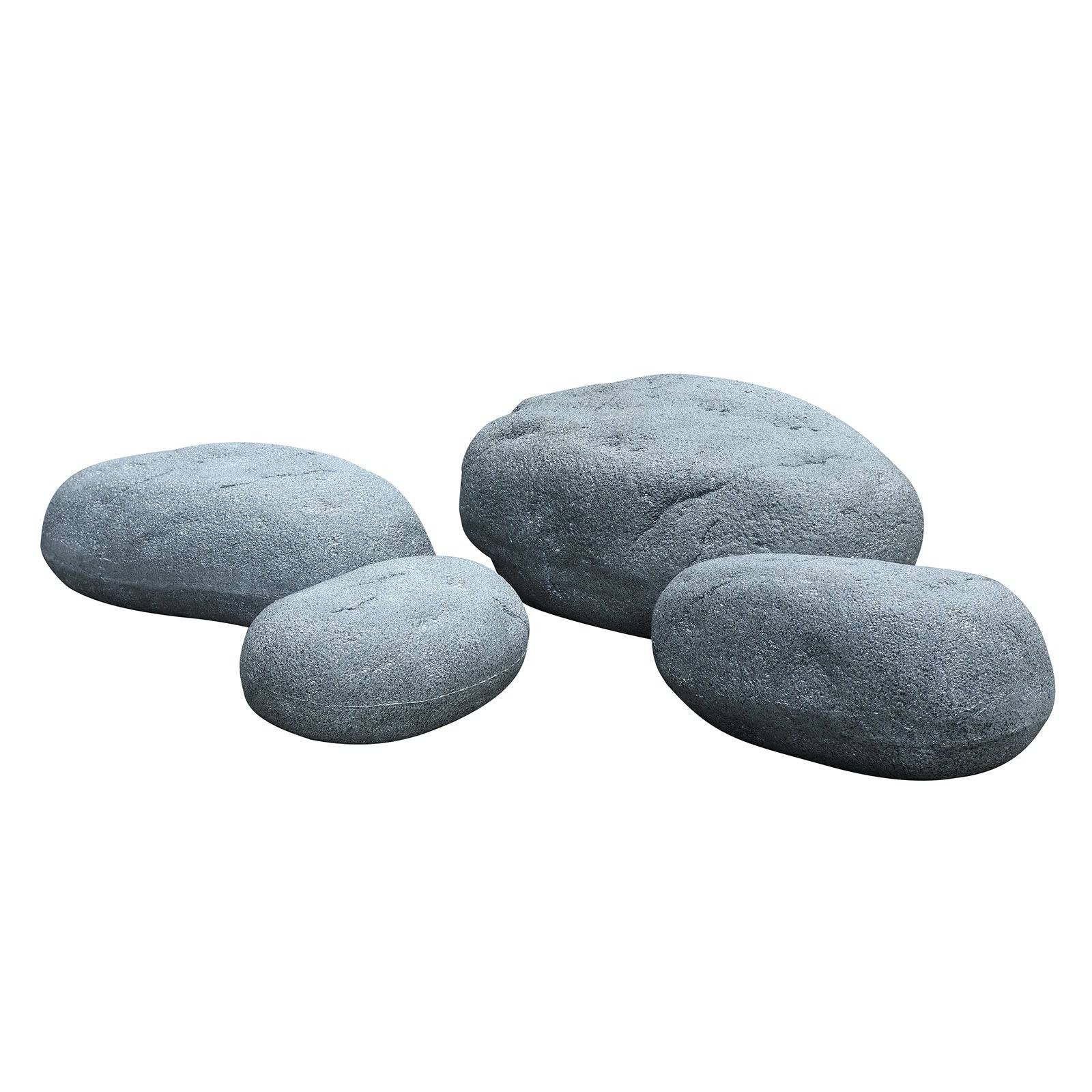 Set Of 4 Outdoor/Indoor Fiberglass Concrete Decorative Rocks/ Stool  Xk-5013A+B+C+D -  Planter Boxes - ebarza Furniture UAE | Shop Modern Furniture in Abu Dhabi & Dubai - مفروشات ايبازرا في الامارات | تسوق اثاث عصري وديكورات مميزة في دبي وابوظبي