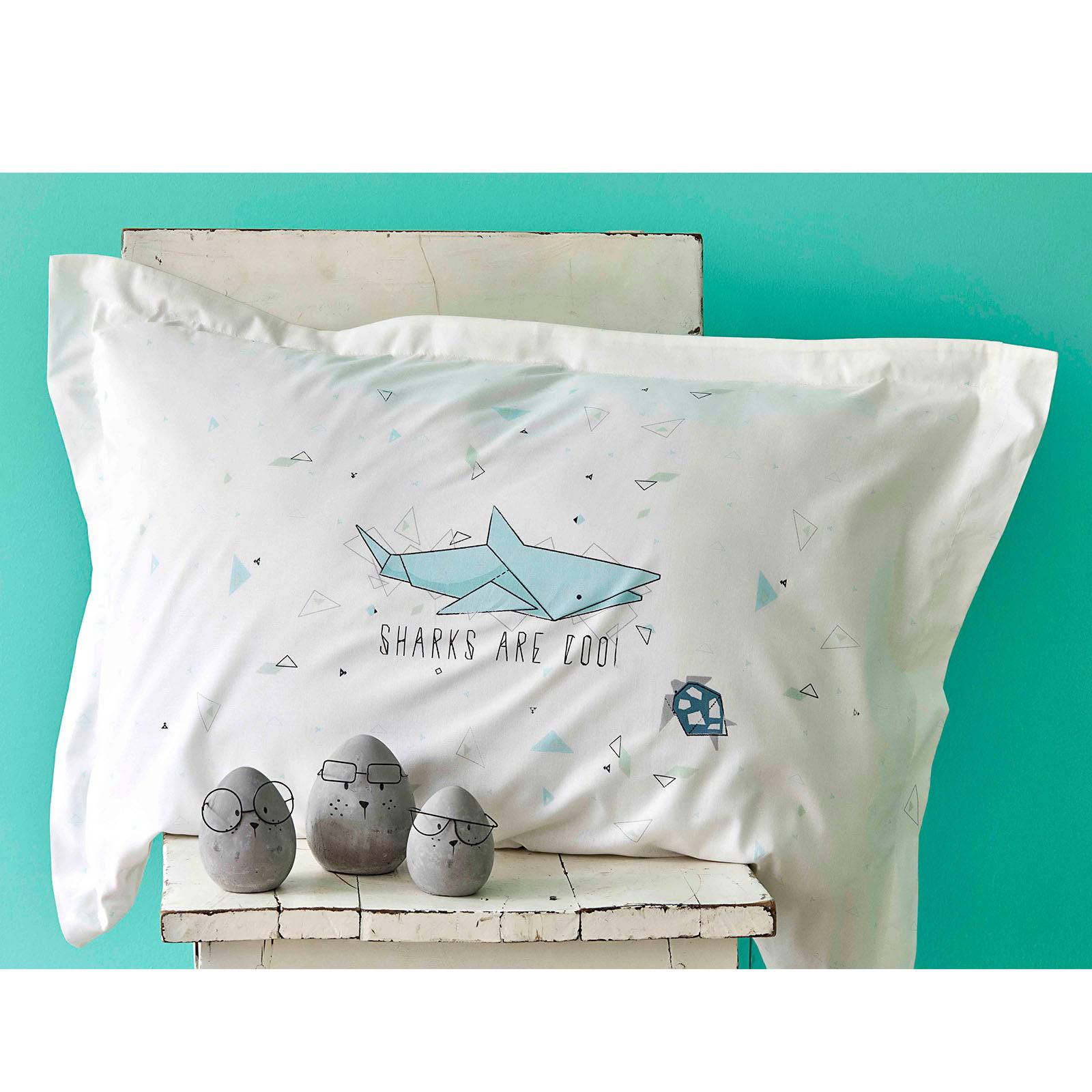 Shark Yesil Set 200.16.01.0111 -  Bedding | مجموعة شارك يسيل - ebarza Furniture UAE | Shop Modern Furniture in Abu Dhabi & Dubai - مفروشات ايبازرا في الامارات | تسوق اثاث عصري وديكورات مميزة في دبي وابوظبي