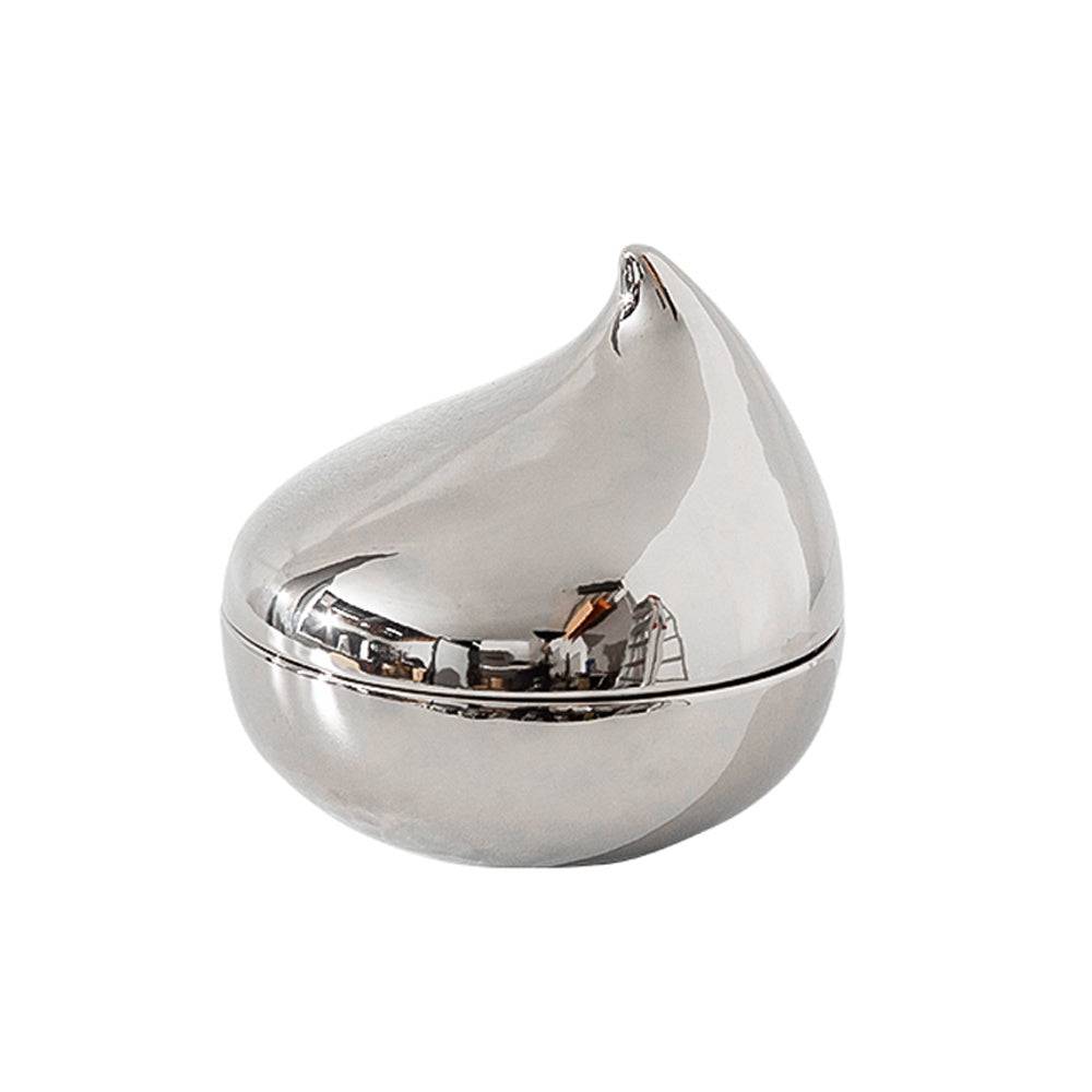 Silver Bird Decoration Jar-A Fa-D21073A -  Vases | جرة زينة الطيور الفضية - ebarza Furniture UAE | Shop Modern Furniture in Abu Dhabi & Dubai - مفروشات ايبازرا في الامارات | تسوق اثاث عصري وديكورات مميزة في دبي وابوظبي