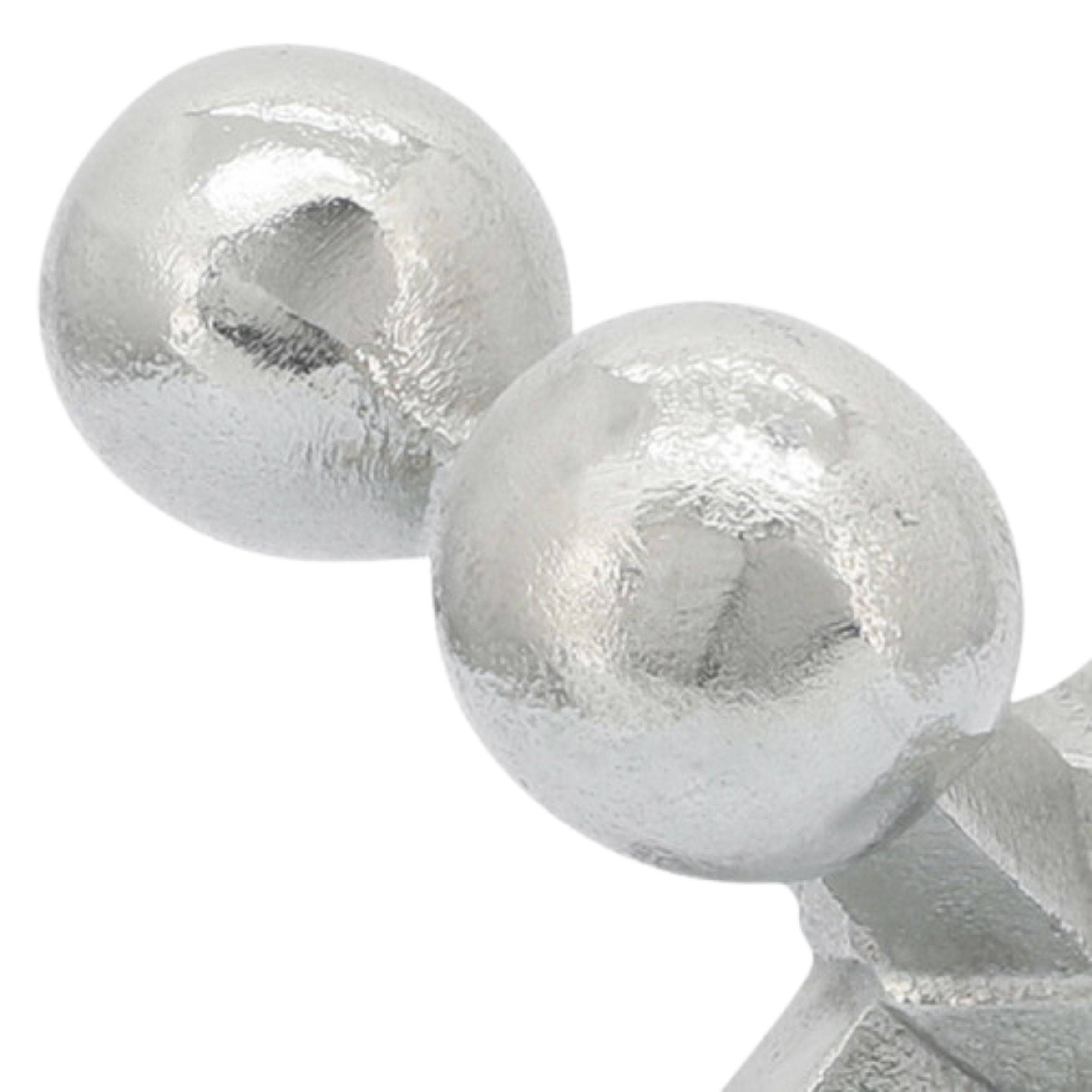 Silver Metal Jacks Decor 12860-06 -  Home Decor Figurines | ديكور الرافعات المعدنية الفضية - ebarza Furniture UAE | Shop Modern Furniture in Abu Dhabi & Dubai - مفروشات ايبازرا في الامارات | تسوق اثاث عصري وديكورات مميزة في دبي وابوظبي