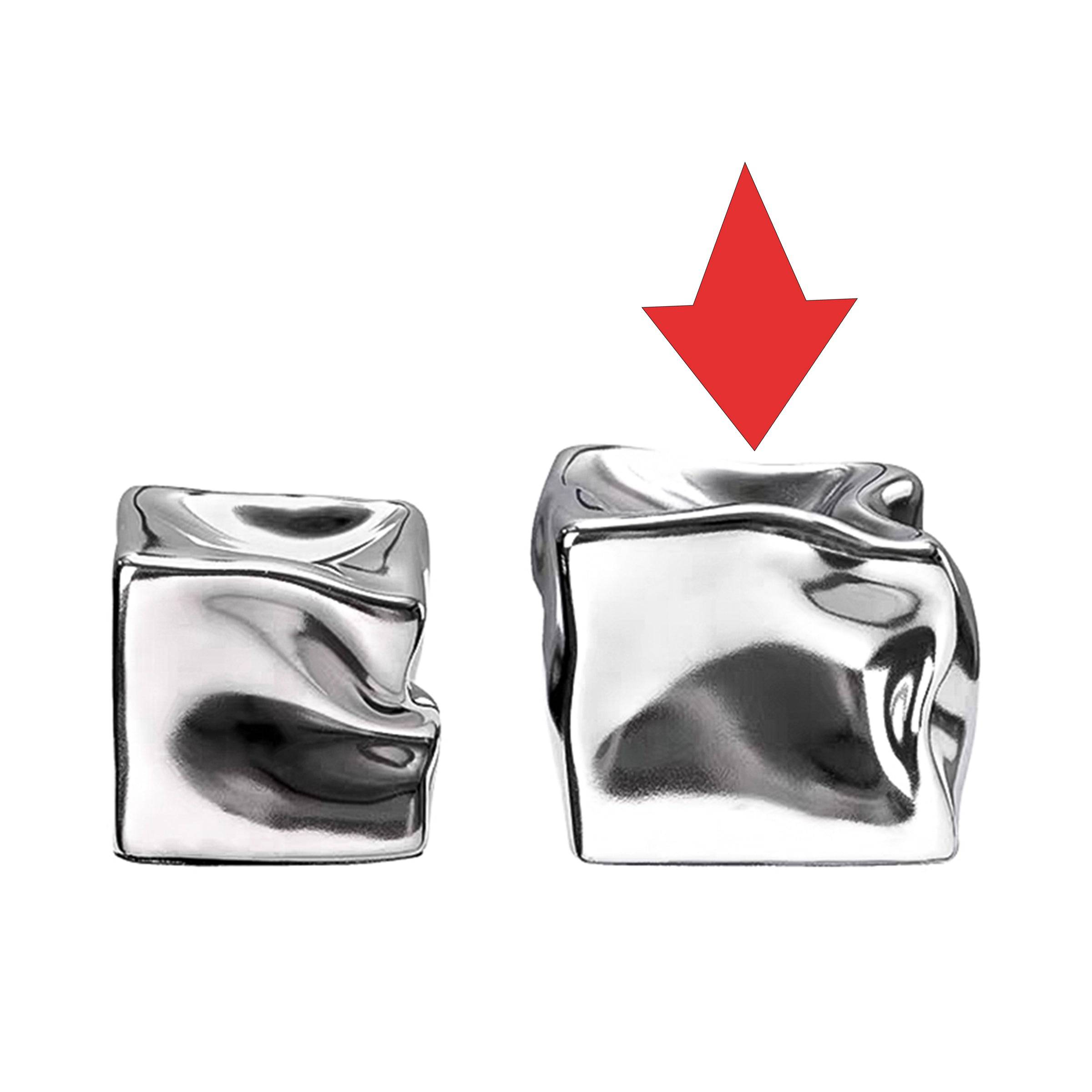 Silver Special Shaped Square -A Fa-D21111A -  Home Decor Figurines | ديكور مربع فضي على شكل خاص - ebarza Furniture UAE | Shop Modern Furniture in Abu Dhabi & Dubai - مفروشات ايبازرا في الامارات | تسوق اثاث عصري وديكورات مميزة في دبي وابوظبي