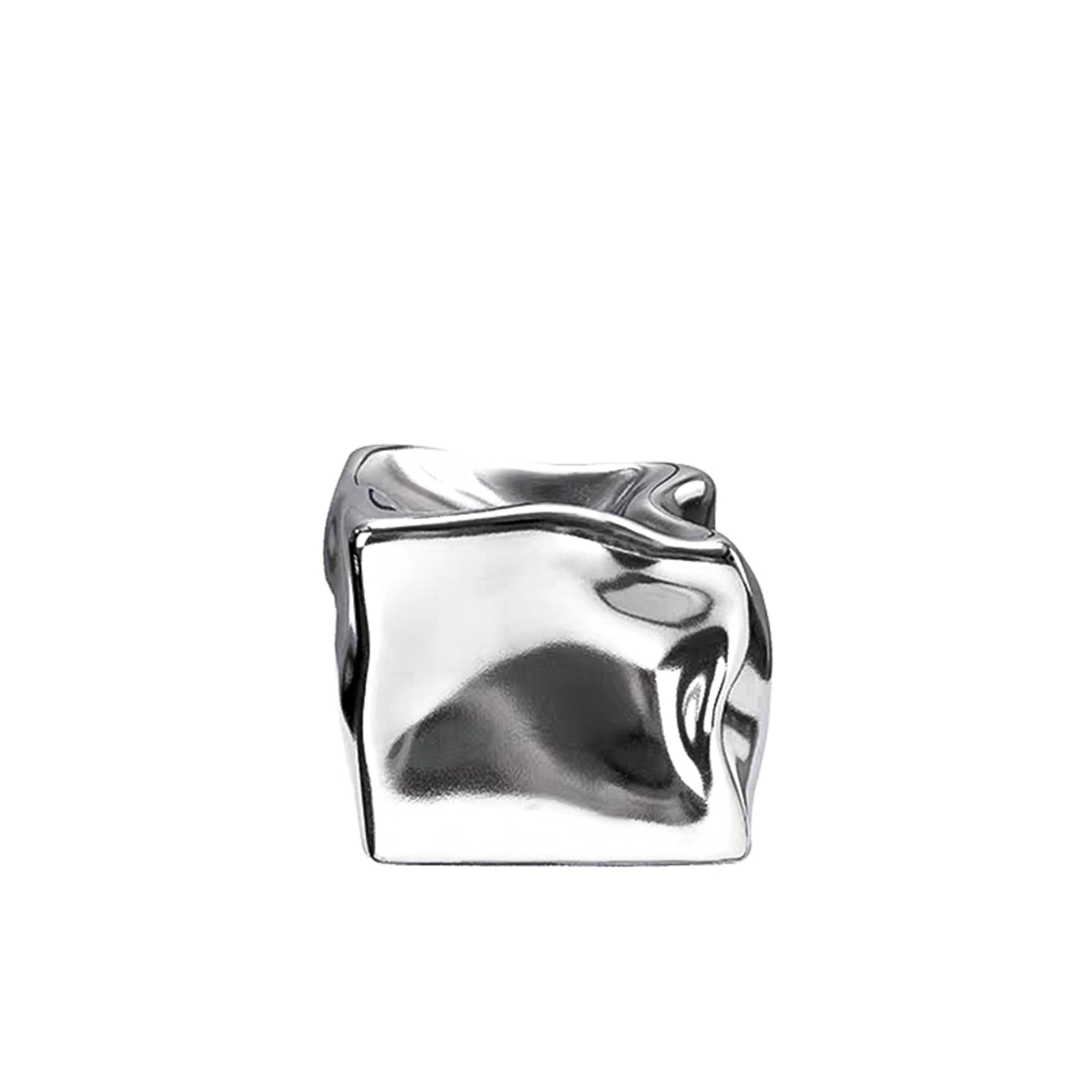 Silver Special Shaped Square -A Fa-D21111A -  Home Decor Figurines | ديكور مربع فضي على شكل خاص - ebarza Furniture UAE | Shop Modern Furniture in Abu Dhabi & Dubai - مفروشات ايبازرا في الامارات | تسوق اثاث عصري وديكورات مميزة في دبي وابوظبي