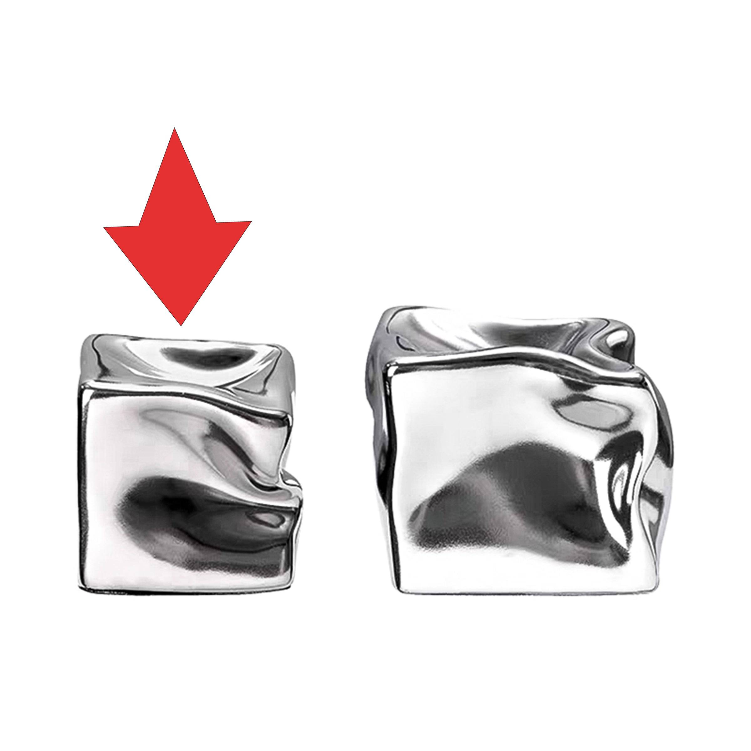 Silver Special Shaped Square -B Fa-D21111B -  Home Decor Figurines | ديكور مربع فضي على شكل خاص - ebarza Furniture UAE | Shop Modern Furniture in Abu Dhabi & Dubai - مفروشات ايبازرا في الامارات | تسوق اثاث عصري وديكورات مميزة في دبي وابوظبي