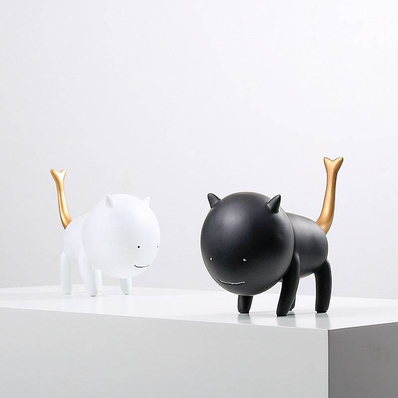 Simulation Cat Black Fc-Sz22008B -  Home Decor Figurines | محاكاة القط الأسود - ebarza Furniture UAE | Shop Modern Furniture in Abu Dhabi & Dubai - مفروشات ايبازرا في الامارات | تسوق اثاث عصري وديكورات مميزة في دبي وابوظبي