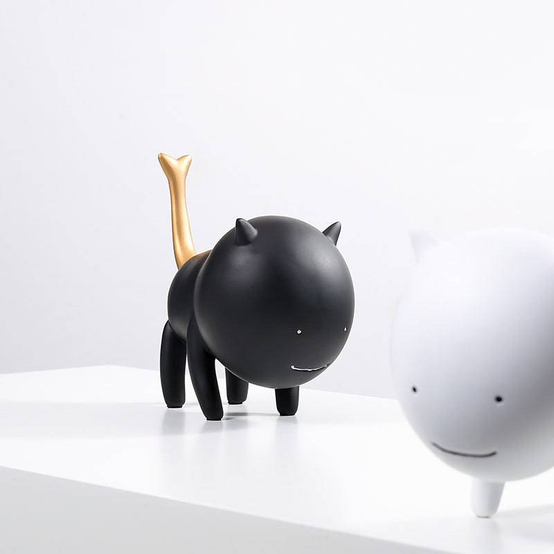 Simulation Cat Black Fc-Sz22008B -  Home Decor Figurines | محاكاة القط الأسود - ebarza Furniture UAE | Shop Modern Furniture in Abu Dhabi & Dubai - مفروشات ايبازرا في الامارات | تسوق اثاث عصري وديكورات مميزة في دبي وابوظبي