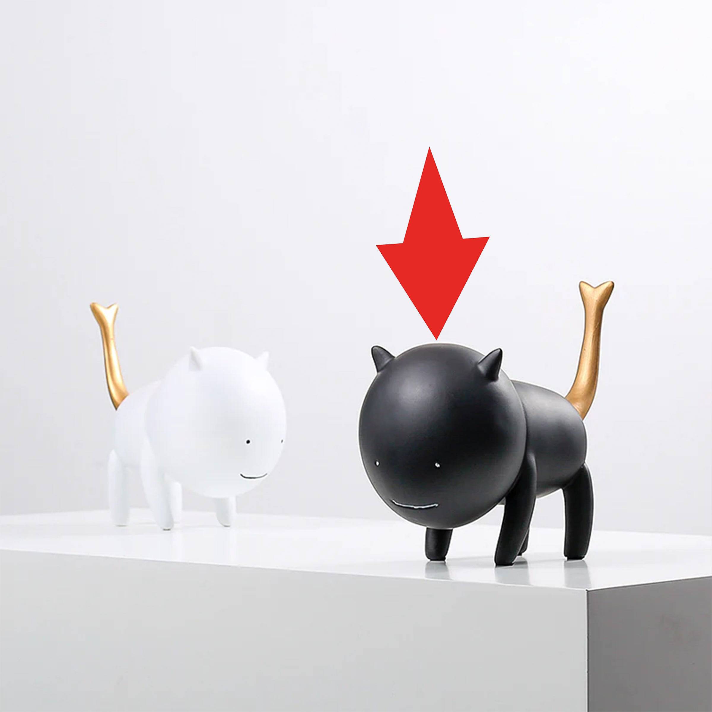 Simulation Cat Black Fc-Sz22008B -  Home Decor Figurines | محاكاة القط الأسود - ebarza Furniture UAE | Shop Modern Furniture in Abu Dhabi & Dubai - مفروشات ايبازرا في الامارات | تسوق اثاث عصري وديكورات مميزة في دبي وابوظبي