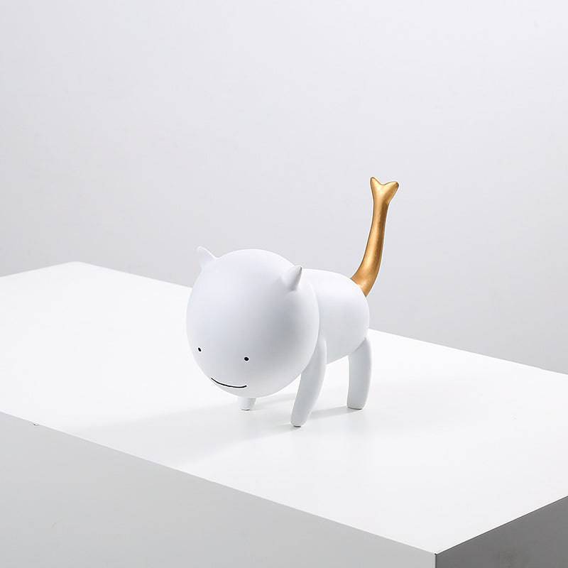 Simulation Cat White Fc-Sz22008A -  Home Decor Figurines | محاكاة القط الأبيض - ebarza Furniture UAE | Shop Modern Furniture in Abu Dhabi & Dubai - مفروشات ايبازرا في الامارات | تسوق اثاث عصري وديكورات مميزة في دبي وابوظبي