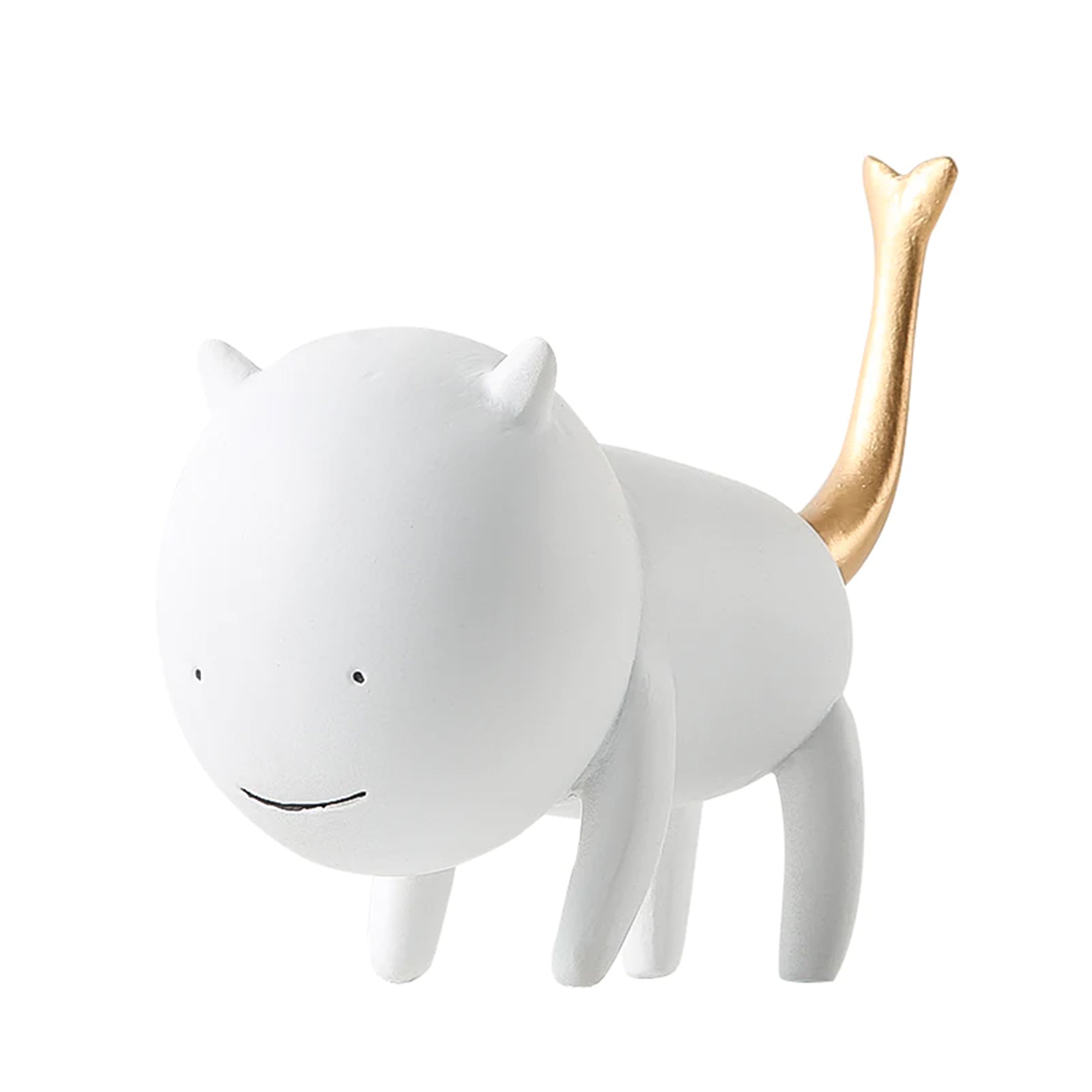 Simulation Cat White Fc-Sz22008A -  Home Decor Figurines | محاكاة القط الأبيض - ebarza Furniture UAE | Shop Modern Furniture in Abu Dhabi & Dubai - مفروشات ايبازرا في الامارات | تسوق اثاث عصري وديكورات مميزة في دبي وابوظبي