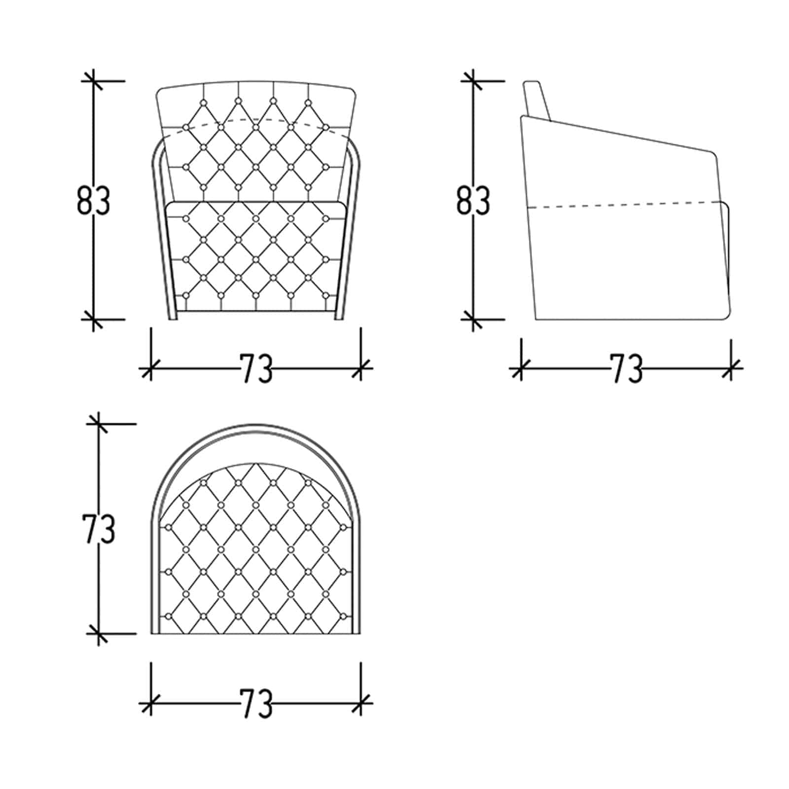 Sir Lounge Chair Sir-Big-Grey -  Lounge Chairs - ebarza Furniture UAE | Shop Modern Furniture in Abu Dhabi & Dubai - مفروشات ايبازرا في الامارات | تسوق اثاث عصري وديكورات مميزة في دبي وابوظبي