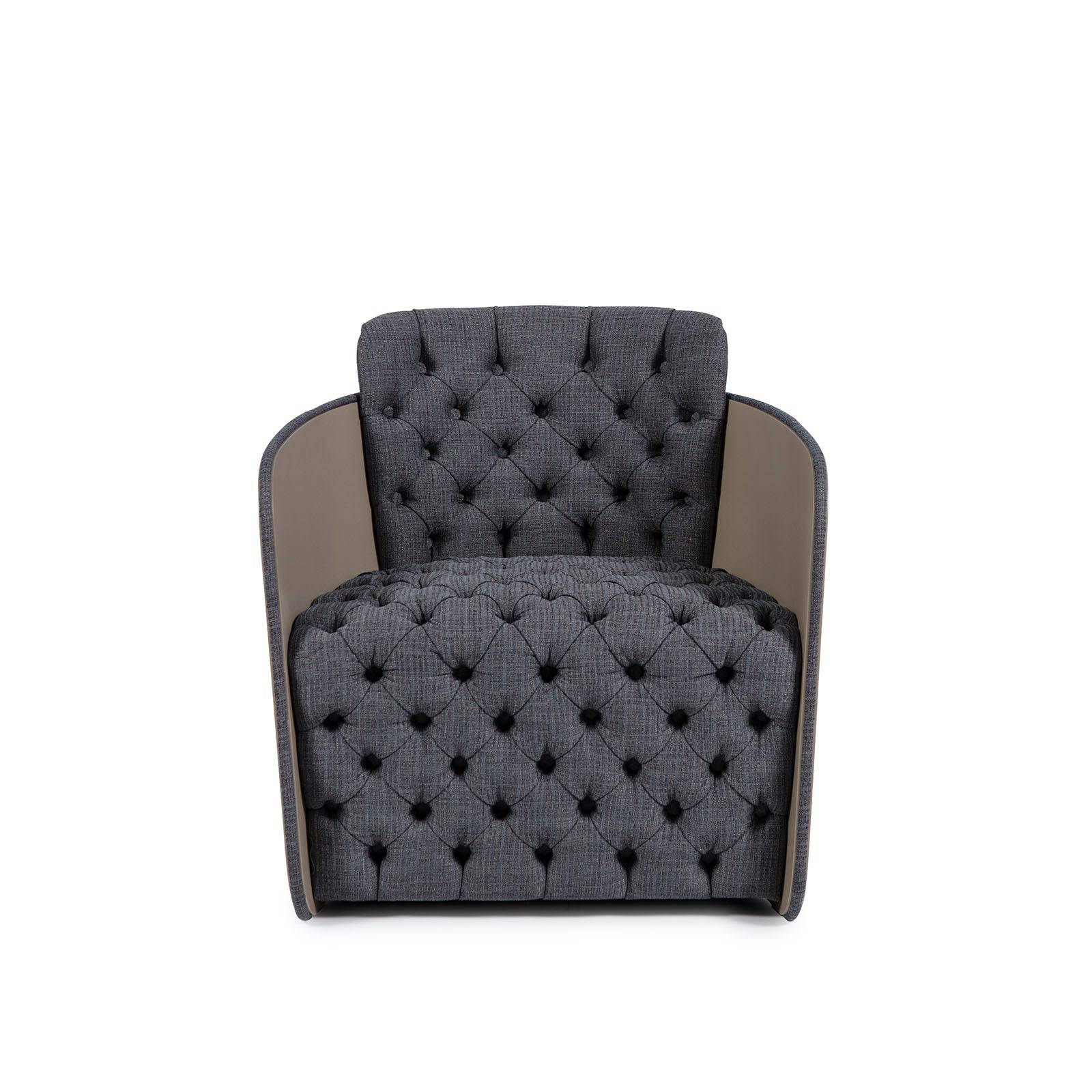 Sir Lounge Chair Sir-Big-Grey -  Lounge Chairs - ebarza Furniture UAE | Shop Modern Furniture in Abu Dhabi & Dubai - مفروشات ايبازرا في الامارات | تسوق اثاث عصري وديكورات مميزة في دبي وابوظبي