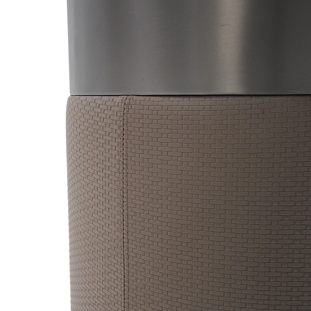 Skyline Stainless Steel and PU Leather Planter Box  75cm TG-P05 -  Planter Boxes - ebarza Furniture UAE | Shop Modern Furniture in Abu Dhabi & Dubai - مفروشات ايبازرا في الامارات | تسوق اثاث عصري وديكورات مميزة في دبي وابوظبي