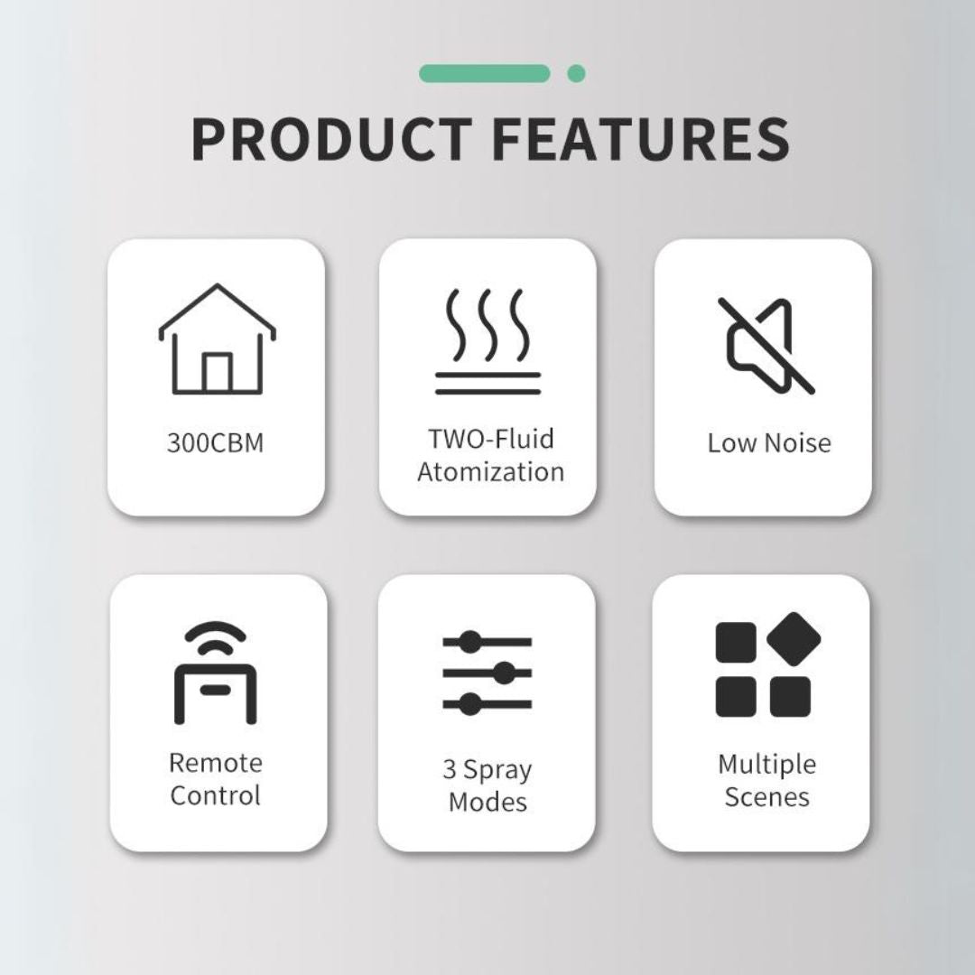 Smart Aroma Diffuser by ebarza [Range 300m³] MLK-1205 -  Smart Diffusers - ebarza Furniture UAE | Shop Modern Furniture in Abu Dhabi & Dubai - مفروشات ايبازرا في الامارات | تسوق اثاث عصري وديكورات مميزة في دبي وابوظبي