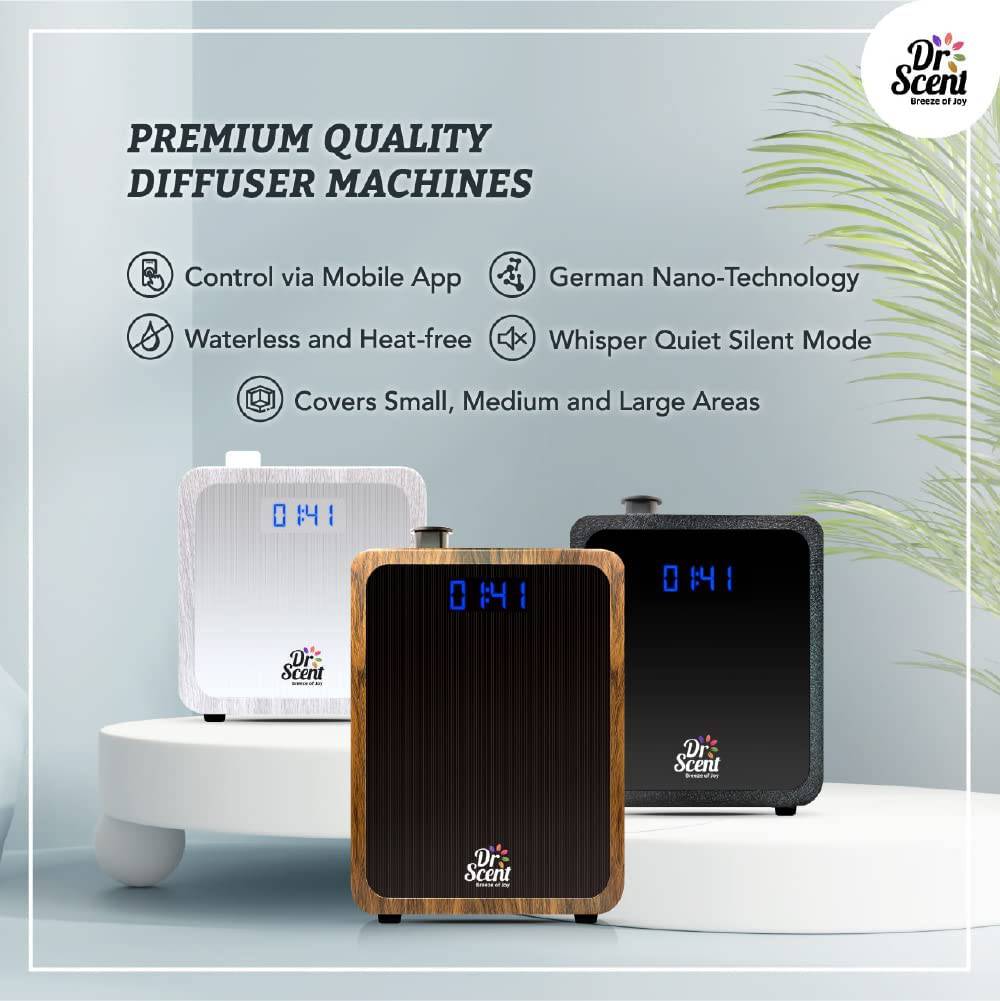 Smart Diffuser Machine With App | Dr Scent Wood (Large) 40X40M | Dr-L-Black -  Home Fragrance | آلة ناشر ذكية مع التطبيق | دكتور سينت خشب (كبير) 40x40 م - ebarza Furniture UAE | Shop Modern Furniture in Abu Dhabi & Dubai - مفروشات ايبازرا في الامارات | تسوق اثاث عصري وديكورات مميزة في دبي وابوظبي