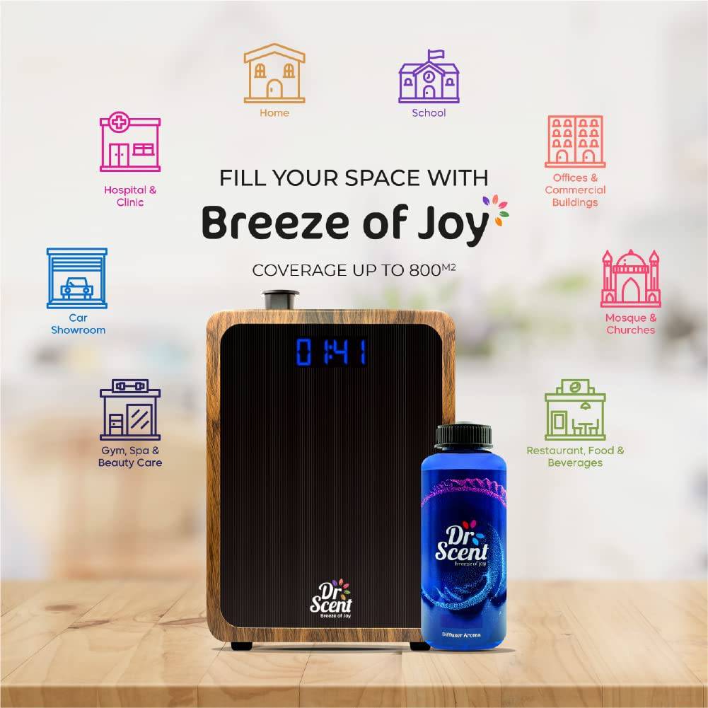 Smart Diffuser Machine With App | Dr Scent Wood (Large) 40X40M | Dr-L-Black -  Home Fragrance | آلة ناشر ذكية مع التطبيق | دكتور سينت خشب (كبير) 40x40 م - ebarza Furniture UAE | Shop Modern Furniture in Abu Dhabi & Dubai - مفروشات ايبازرا في الامارات | تسوق اثاث عصري وديكورات مميزة في دبي وابوظبي