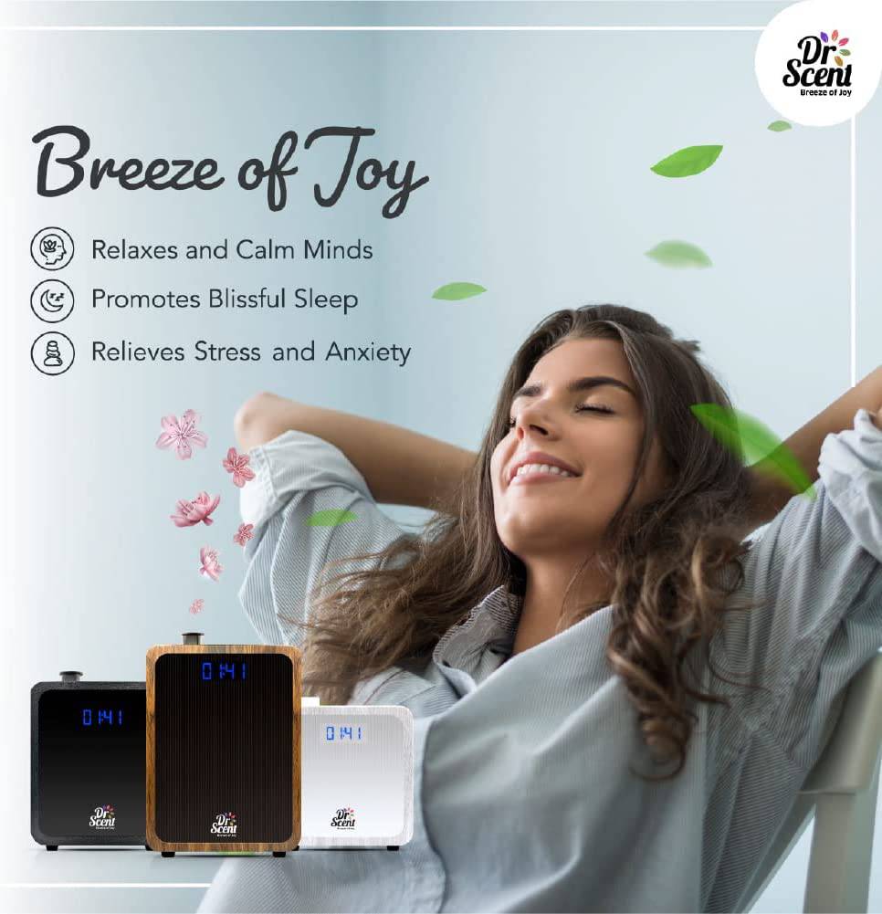 Smart Diffuser Machine With App | Dr Scent Wood (Large) 40X40M | Dr-L-Black -  Home Fragrance | آلة ناشر ذكية مع التطبيق | دكتور سينت خشب (كبير) 40x40 م - ebarza Furniture UAE | Shop Modern Furniture in Abu Dhabi & Dubai - مفروشات ايبازرا في الامارات | تسوق اثاث عصري وديكورات مميزة في دبي وابوظبي